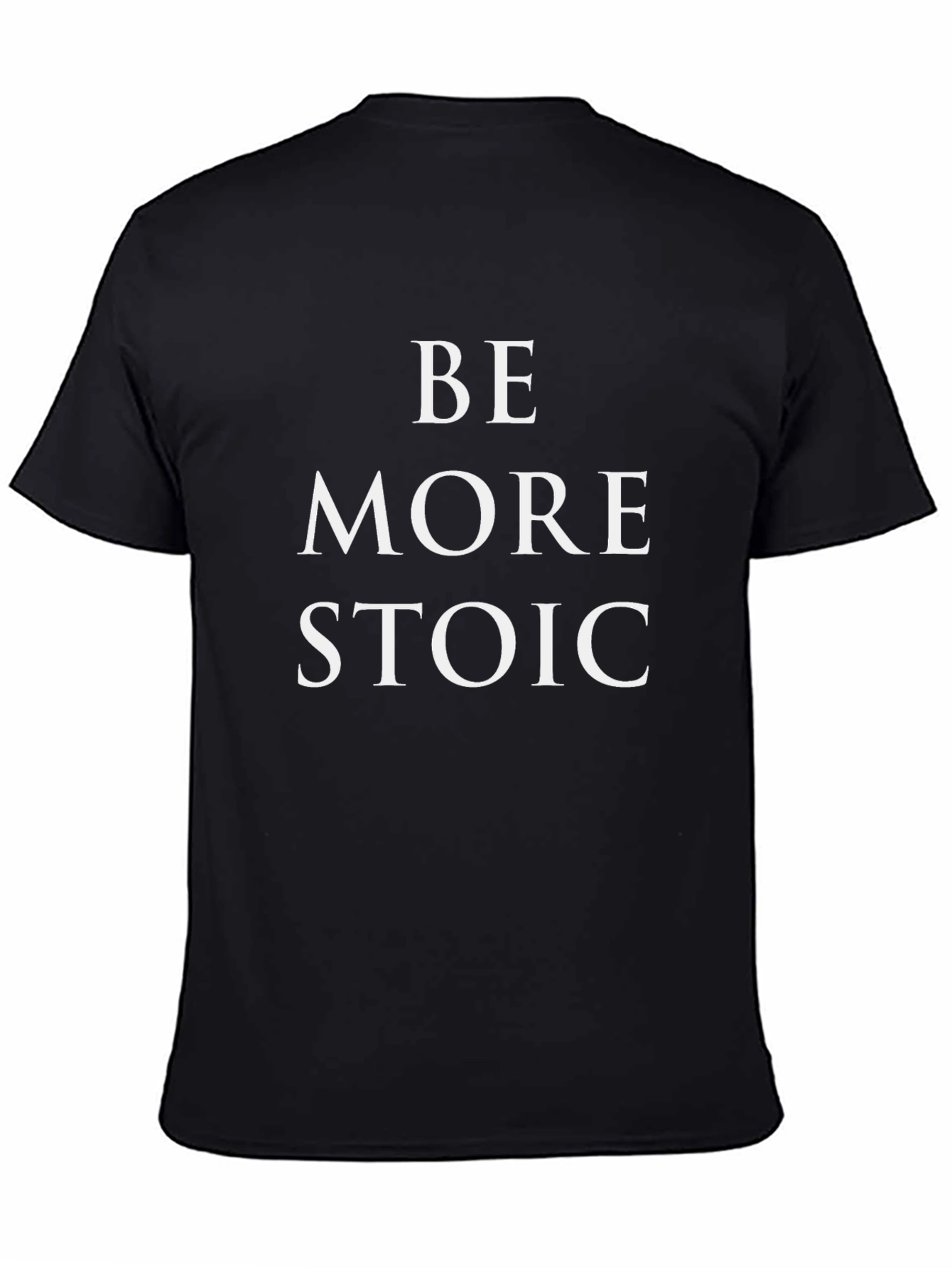Be More Stoic Graphic Tee - Black