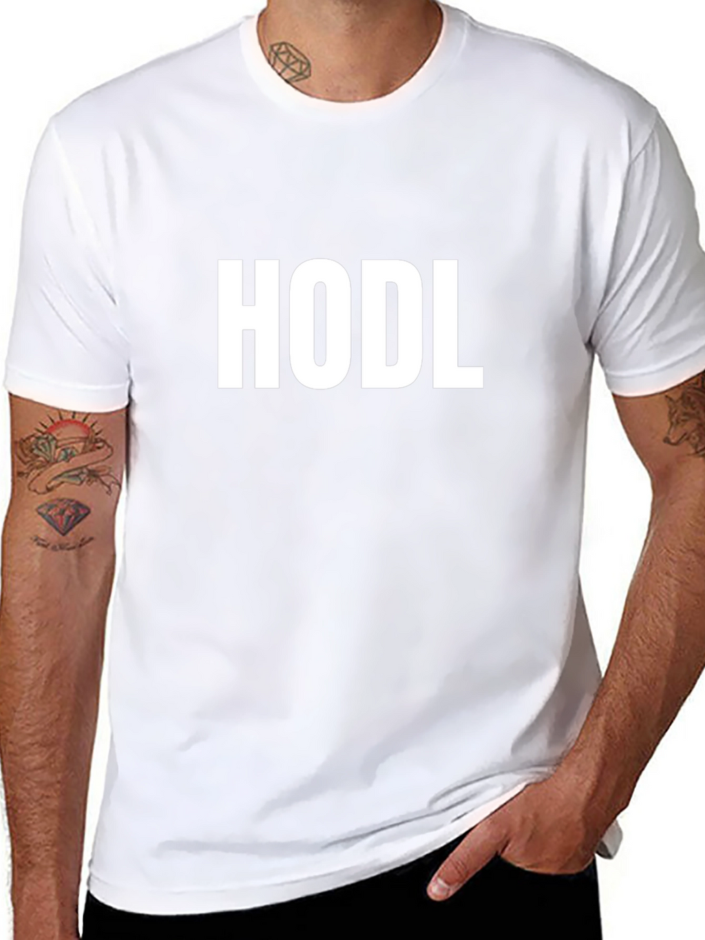 HODL Crypto T-Shirt - Classic Black Tee