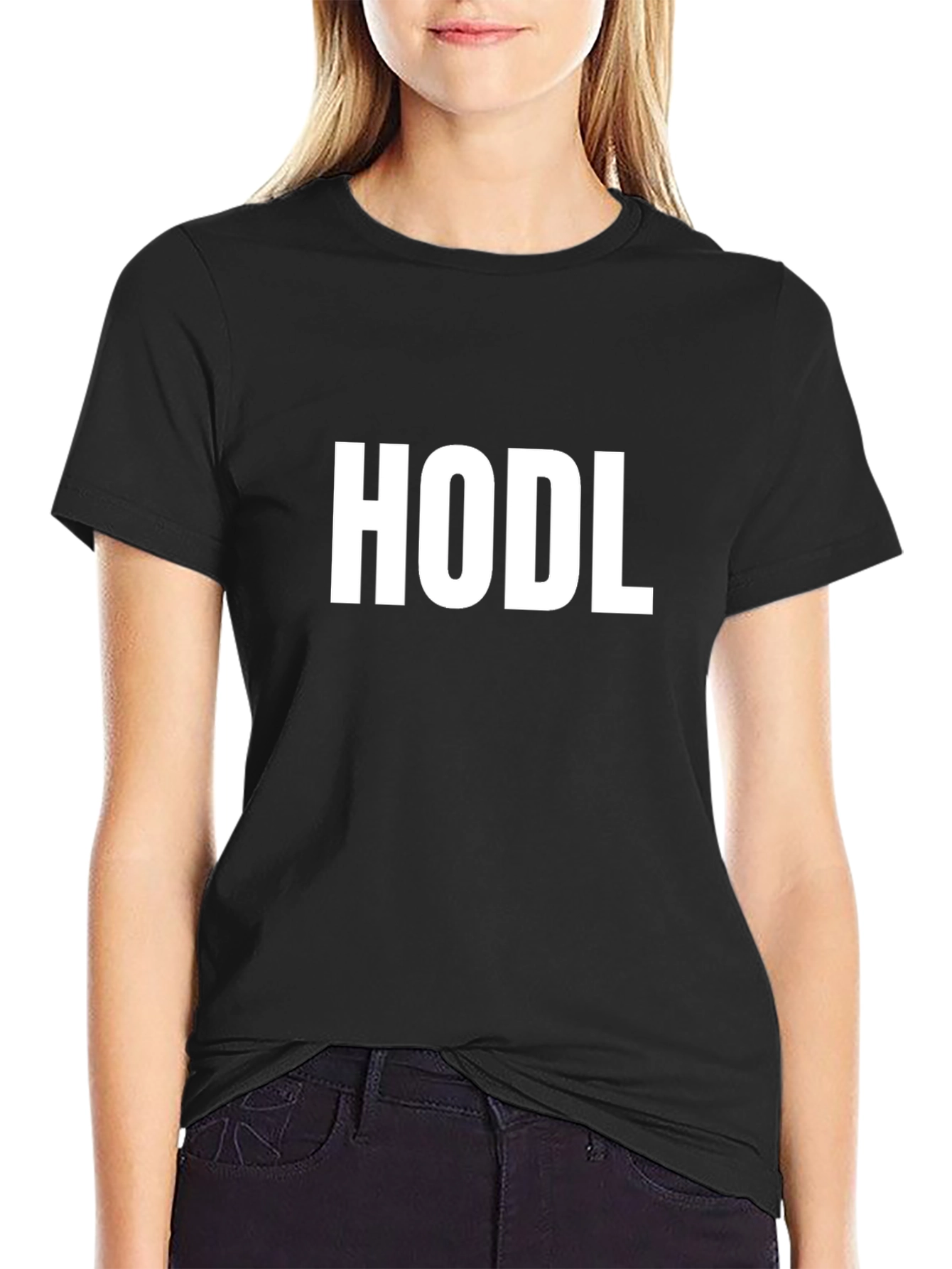 HODL Crypto T-Shirt - Classic Black Tee