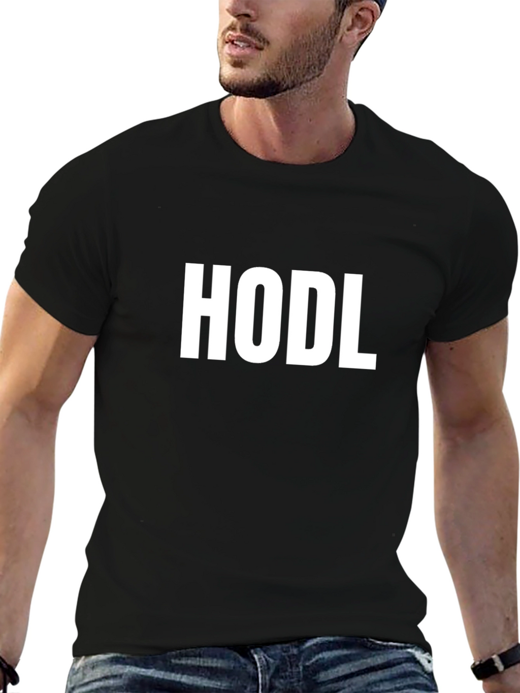 HODL Crypto T-Shirt - Classic Black Tee
