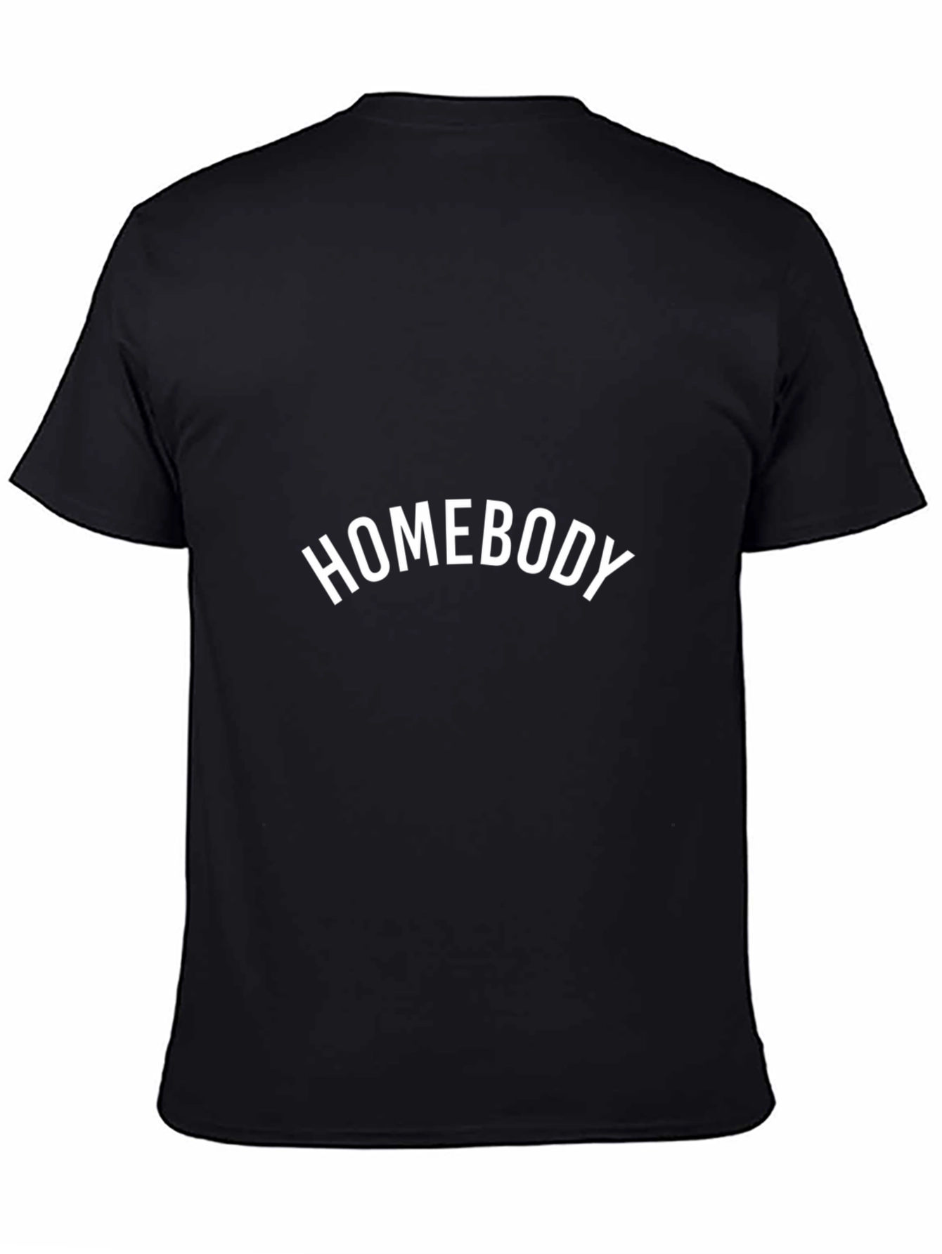 Homebody Black Graphic Tee - Casual Comfort