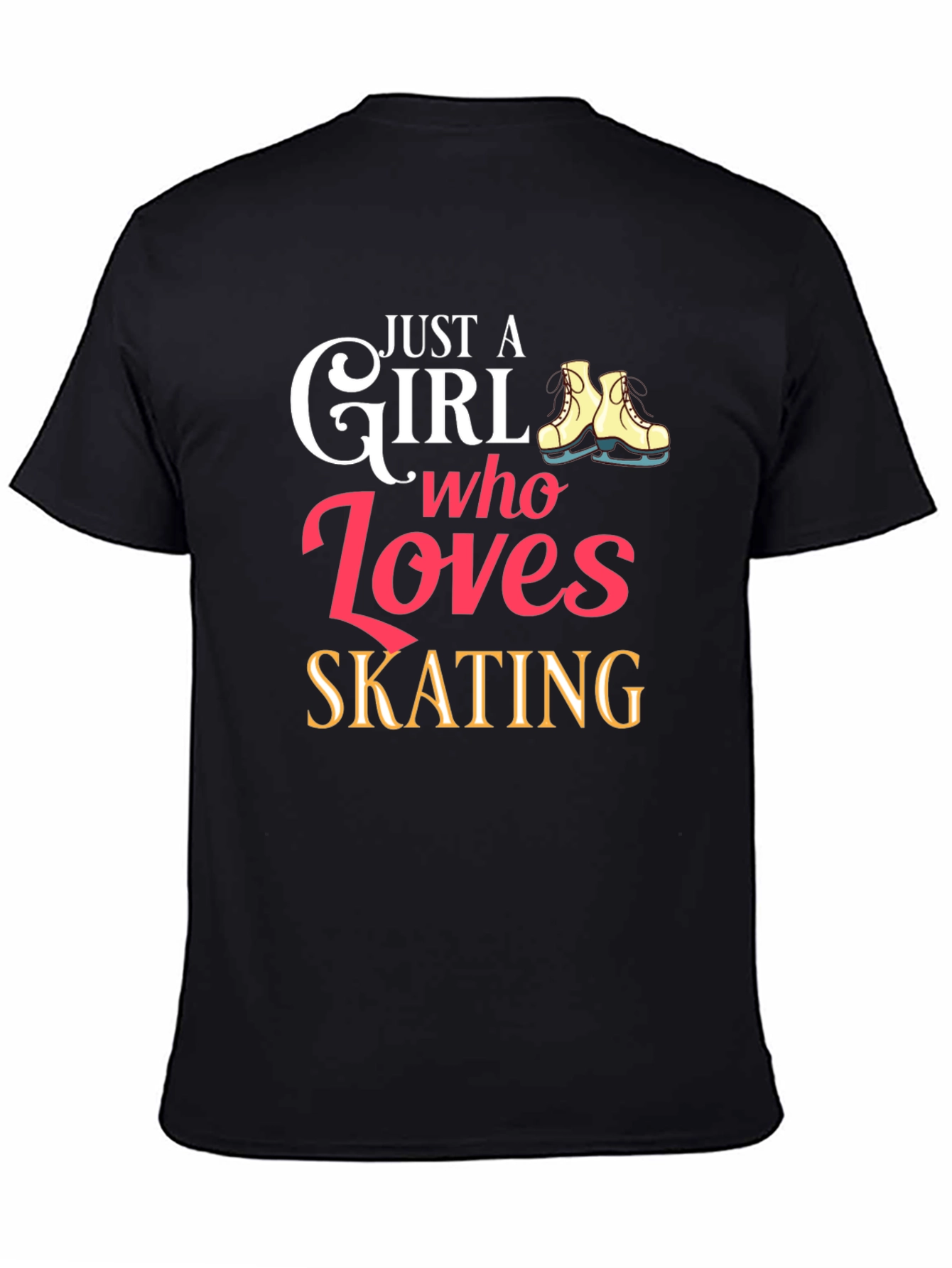 Just a Girl Who Loves Skating Graphic T-Shirt