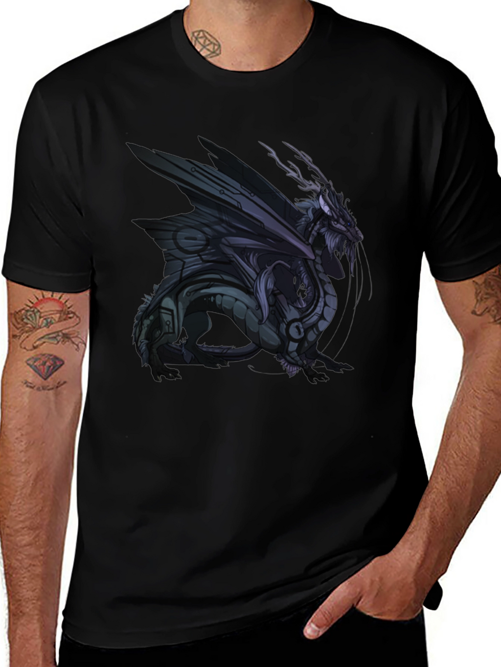 Dragon Graphic Black T-Shirt