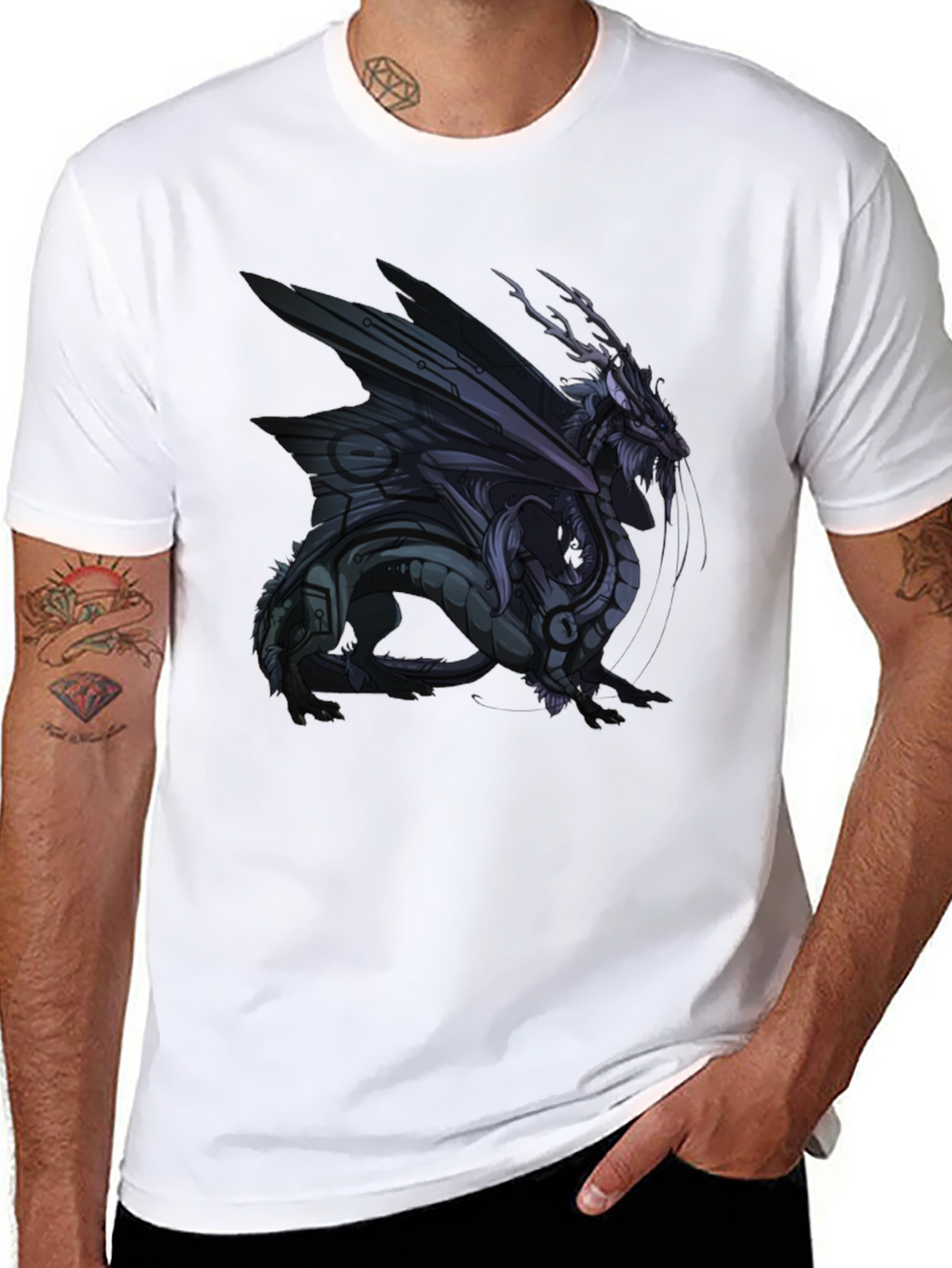 Dragon Graphic Black T-Shirt