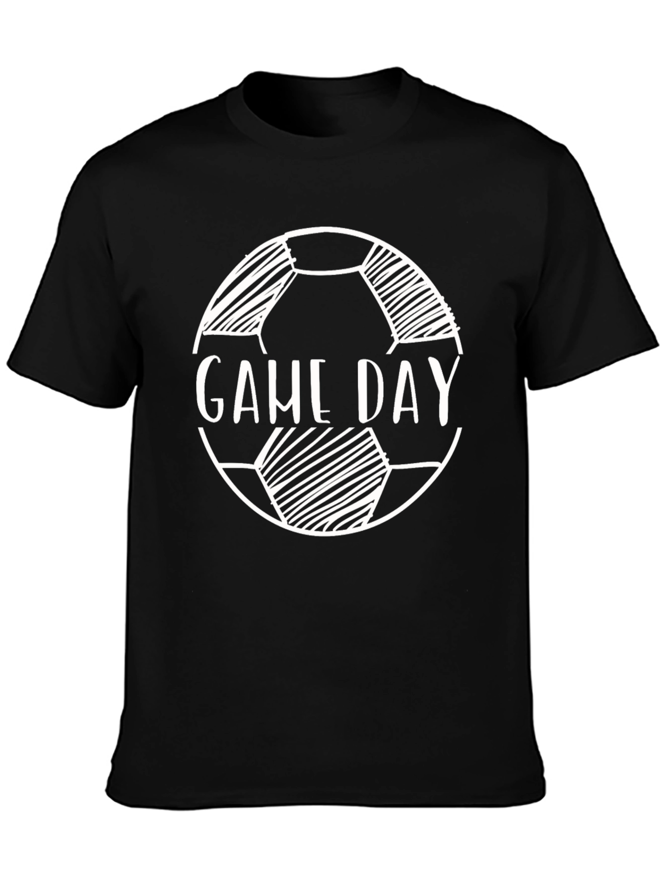 Game Day Soccer Ball T-Shirt - Black