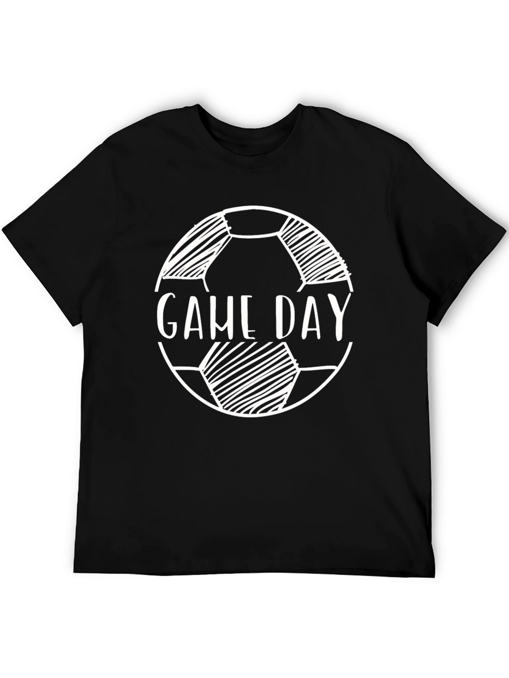 Game Day Soccer Ball T-Shirt - Black