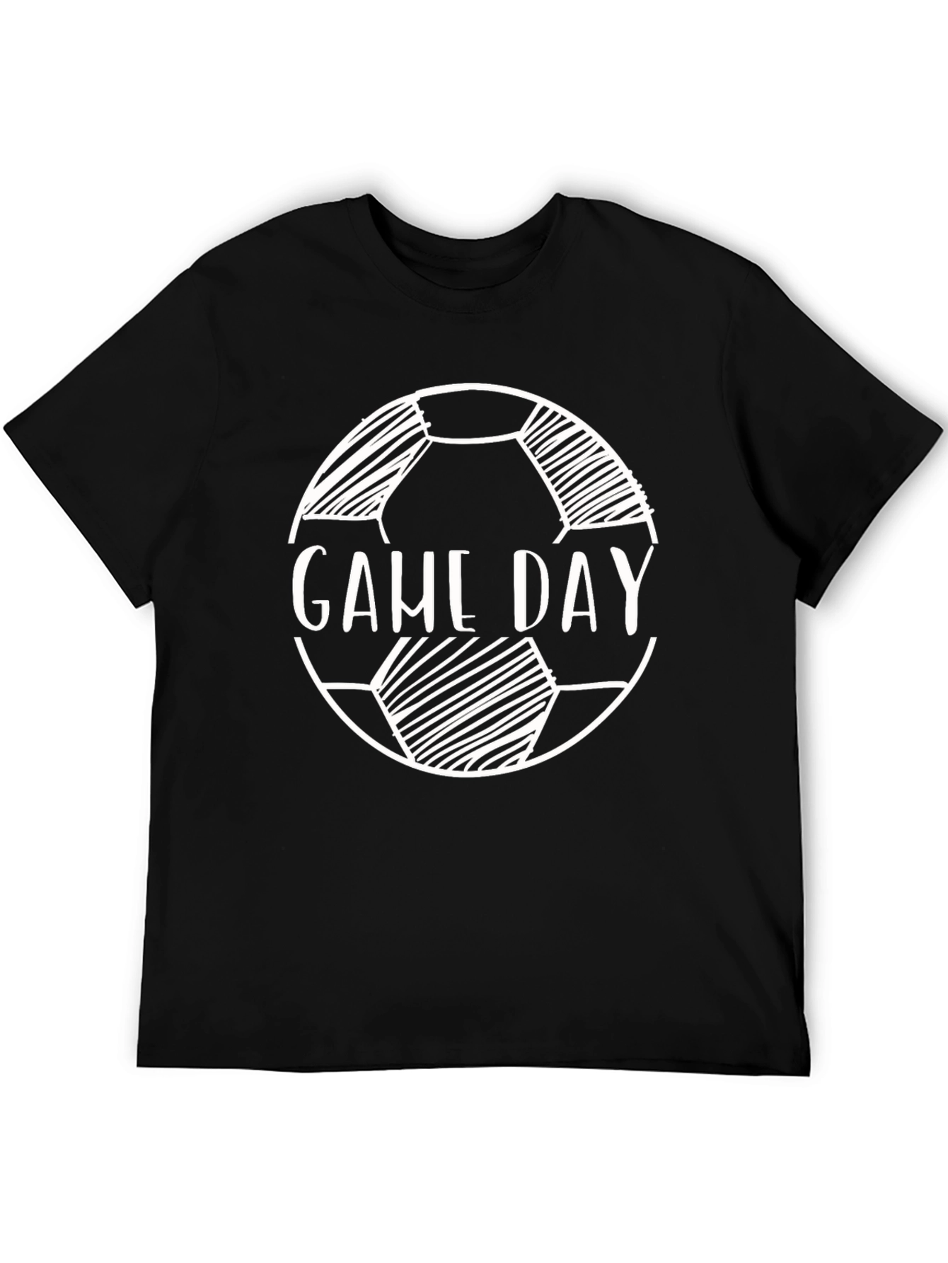 Game Day Soccer Ball T-Shirt - Black