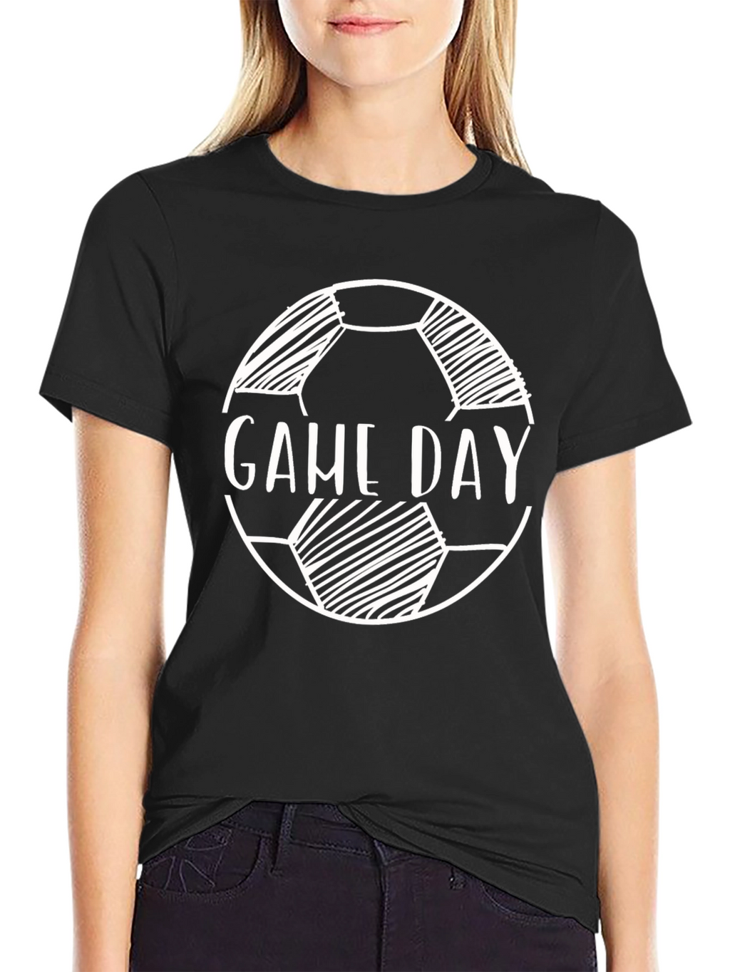Game Day Soccer Ball T-Shirt - Black