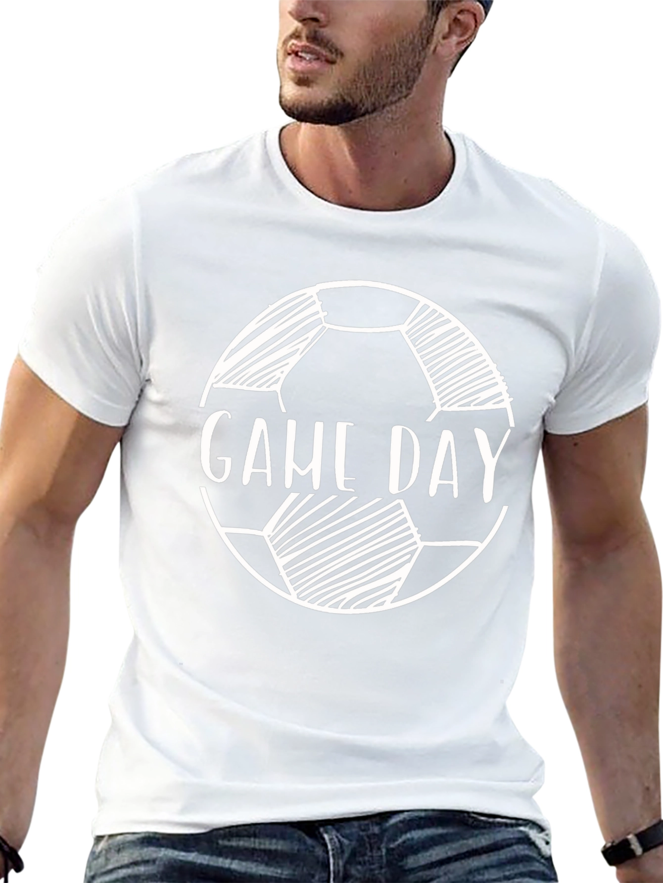 Game Day Soccer Ball T-Shirt - Black