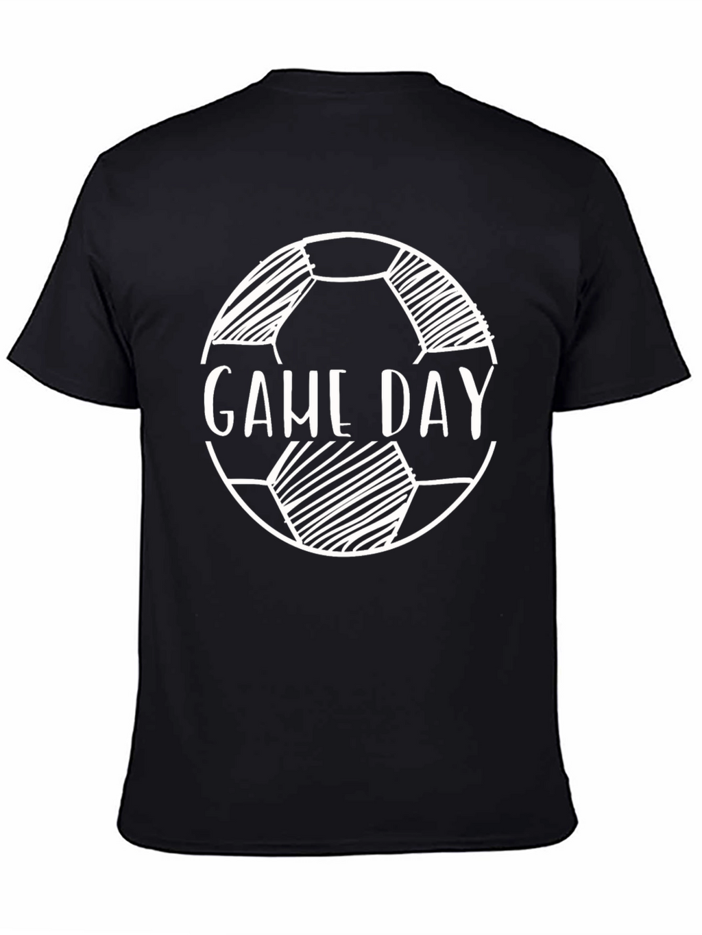 Game Day Soccer Ball T-Shirt - Black