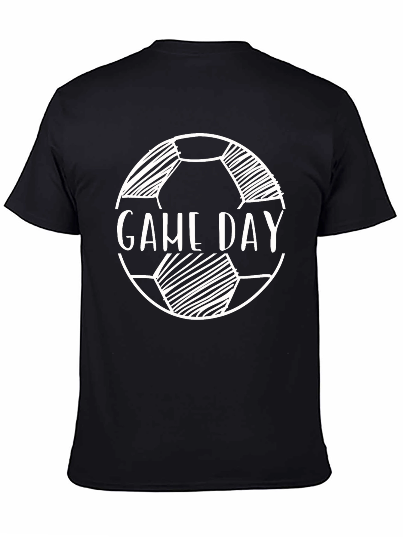 Game Day Soccer Ball T-Shirt - Black