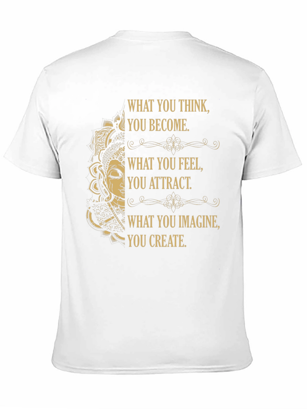 Inspirational Buddha Graphic Tee - Positive Affirmations