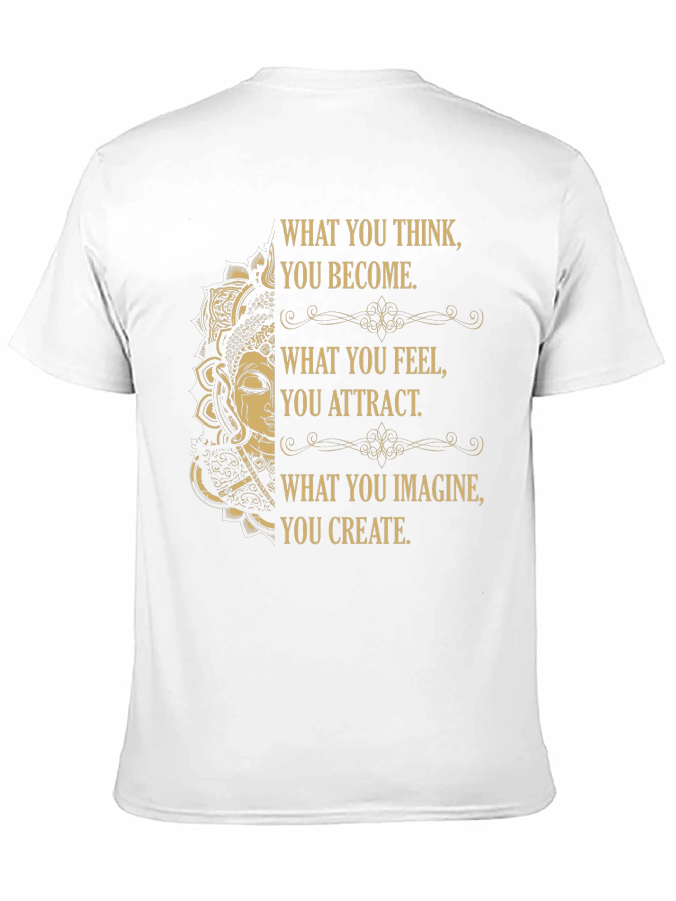 Inspirational Buddha Graphic Tee - Positive Affirmations