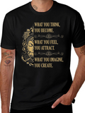 Inspirational Buddha Graphic Tee - Positive Affirmations