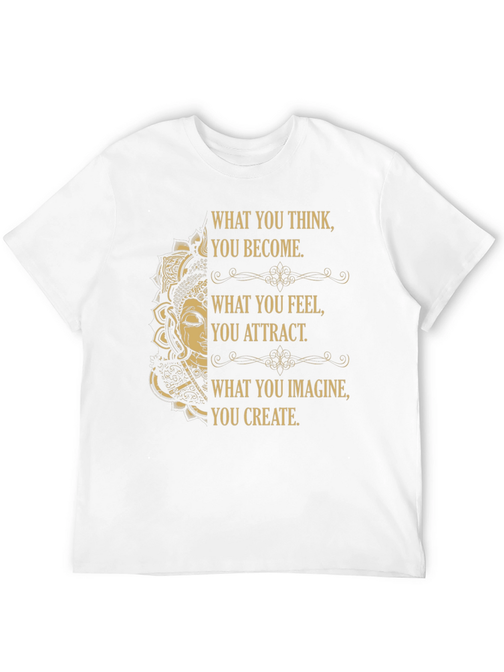 Inspirational Buddha Graphic Tee - Positive Affirmations