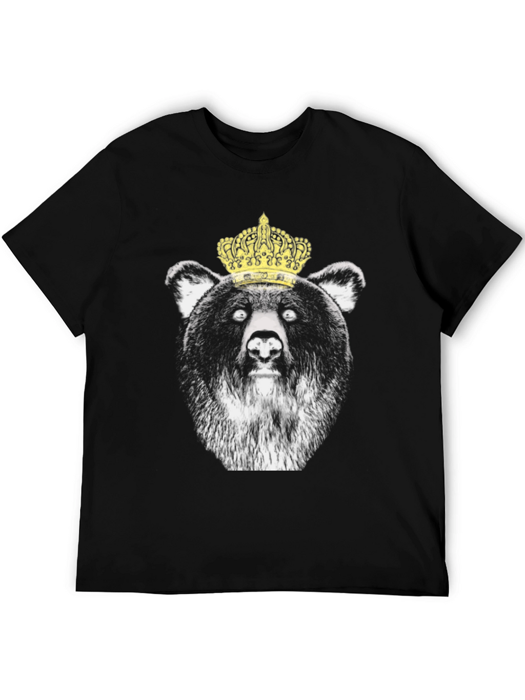 King Bear Graphic T-Shirt - Black