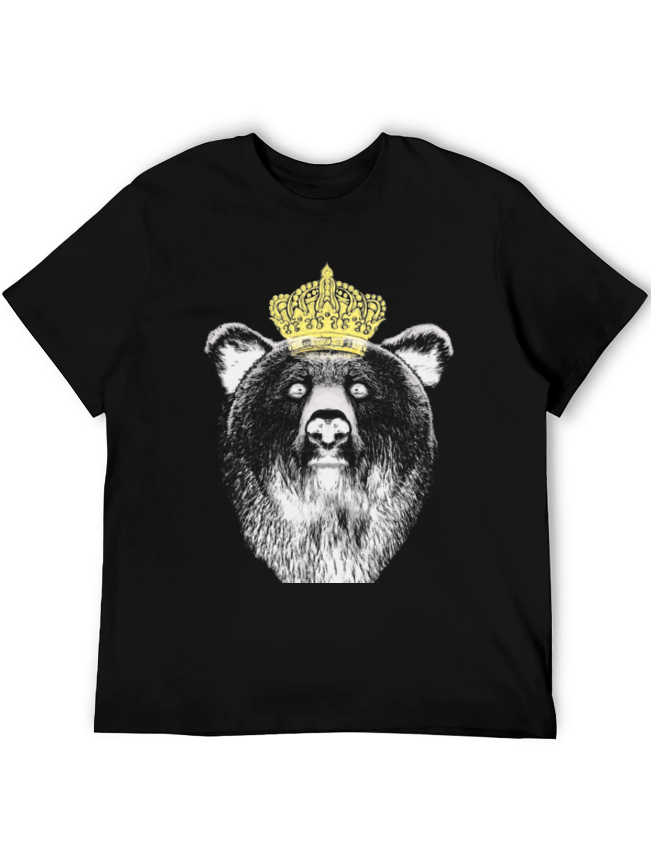 King Bear Graphic T-Shirt - Black