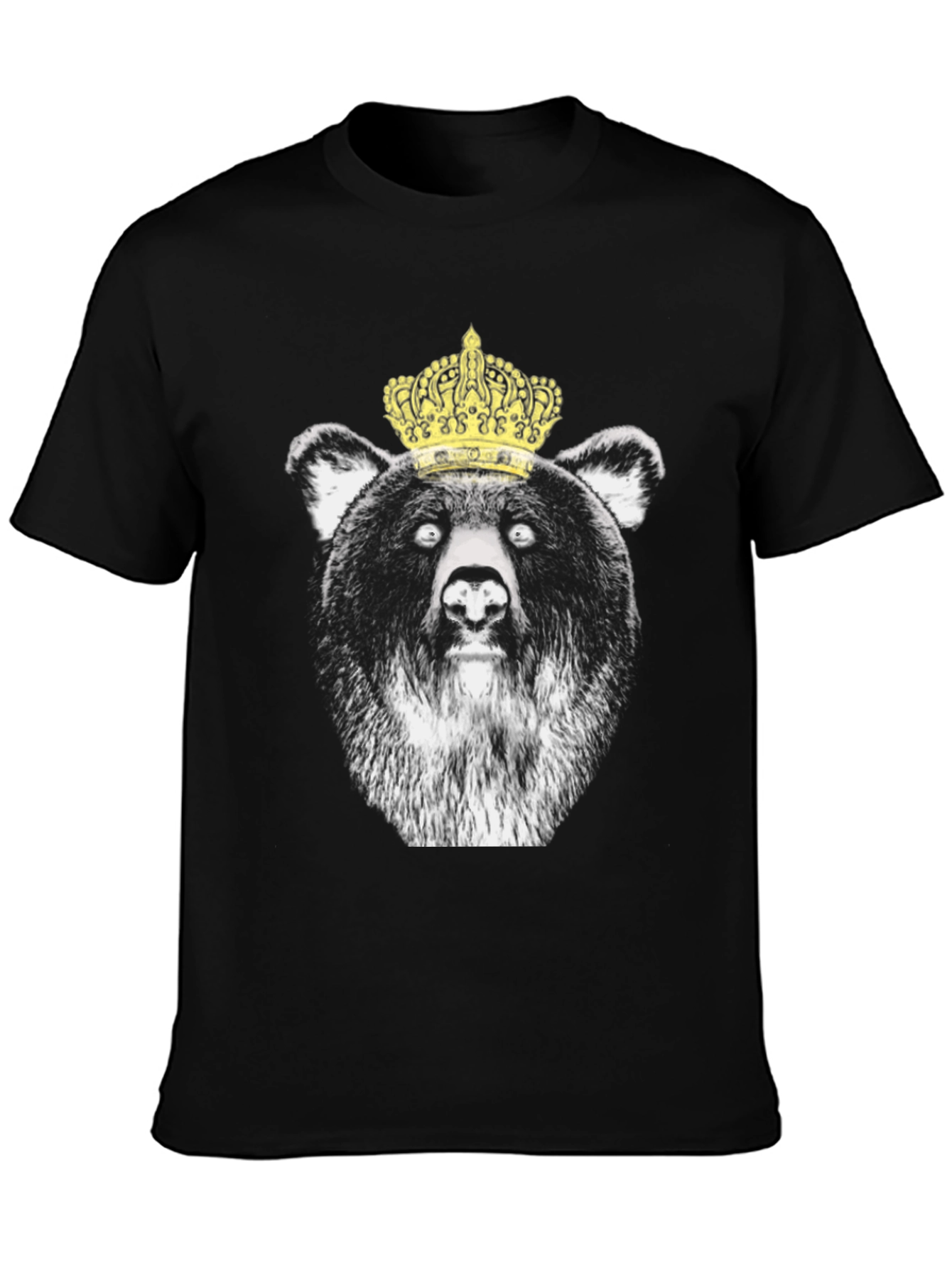 King Bear Graphic T-Shirt - Black