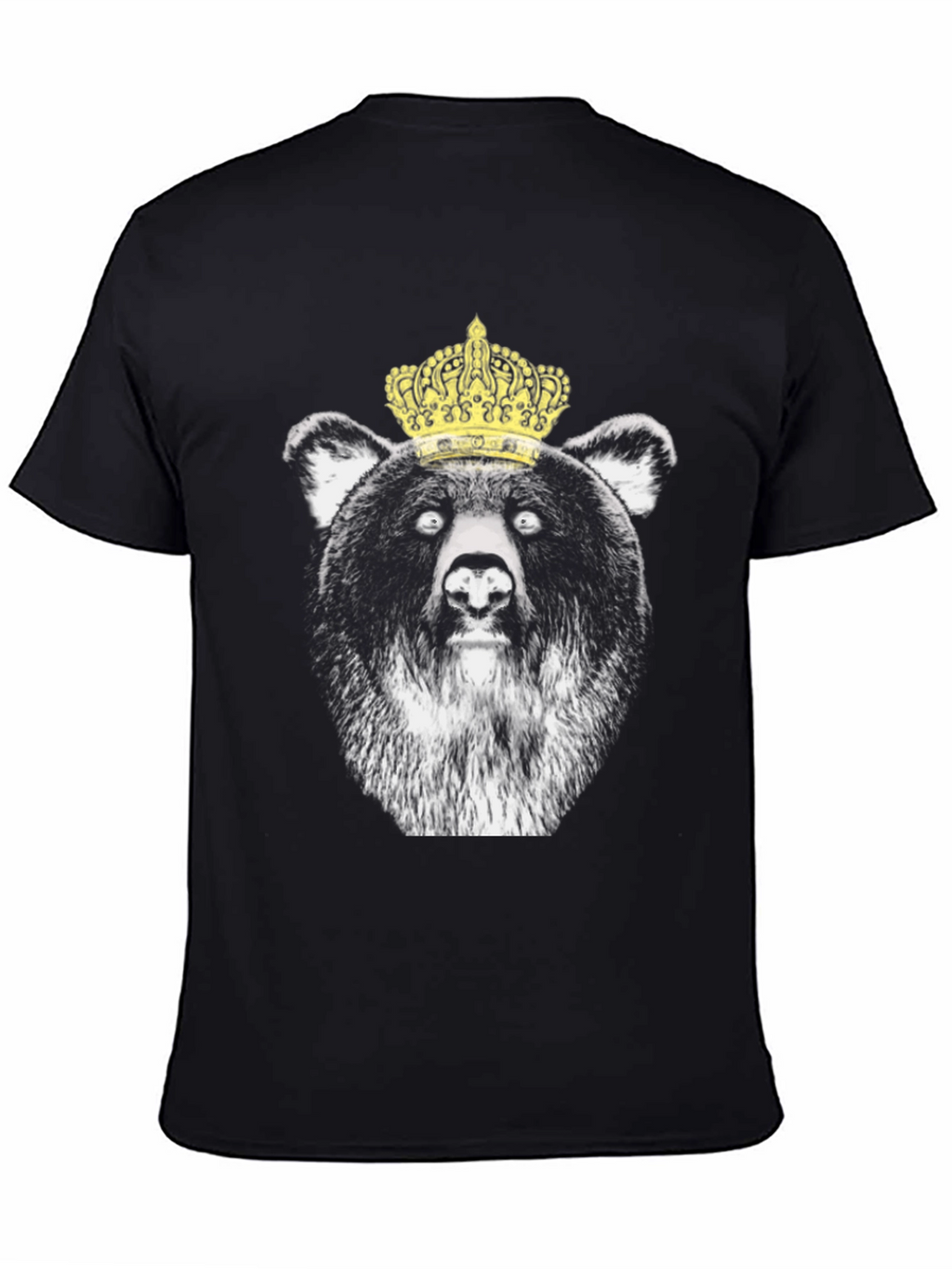 King Bear Graphic T-Shirt - Black