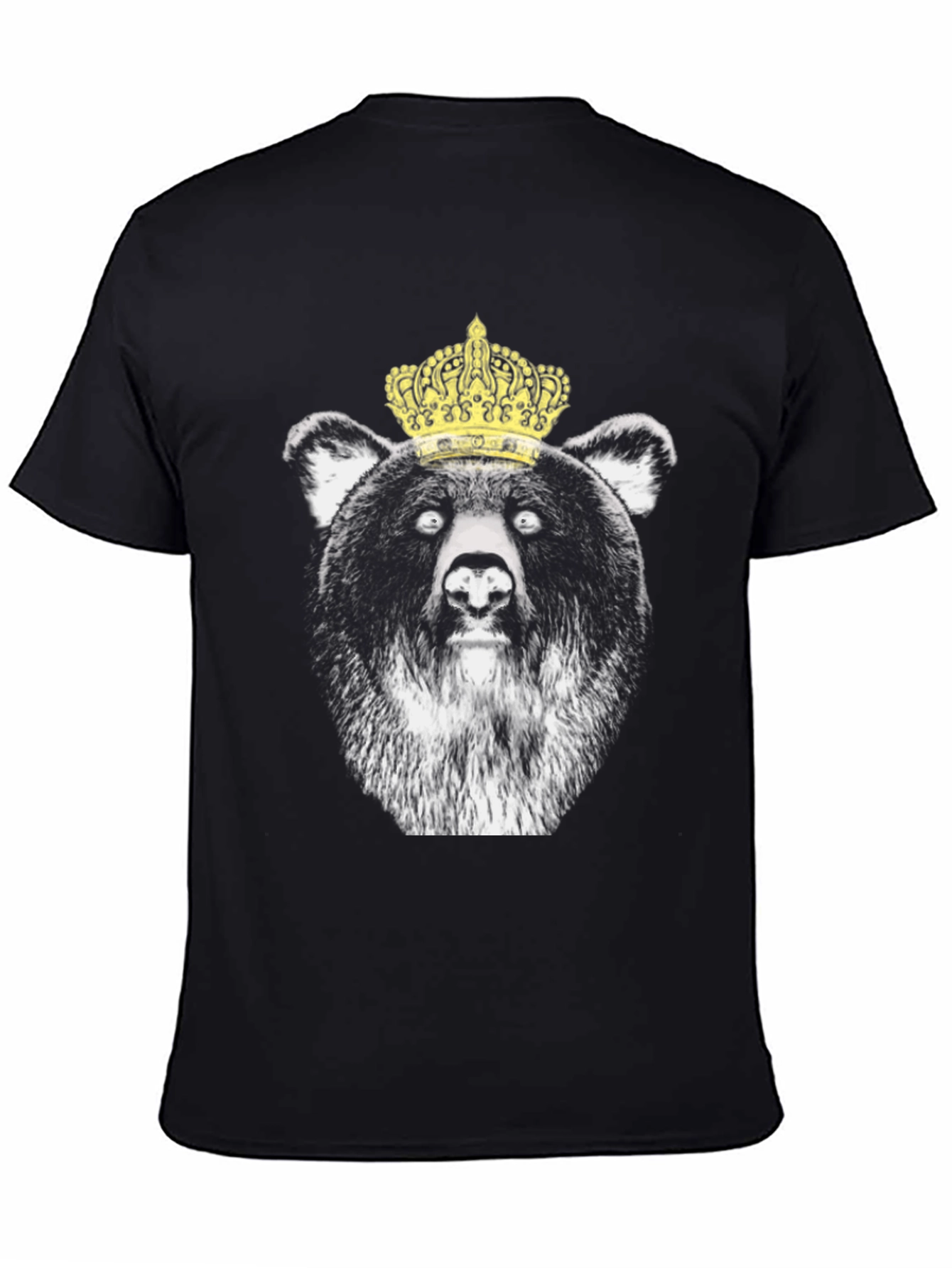 King Bear Graphic T-Shirt - Black