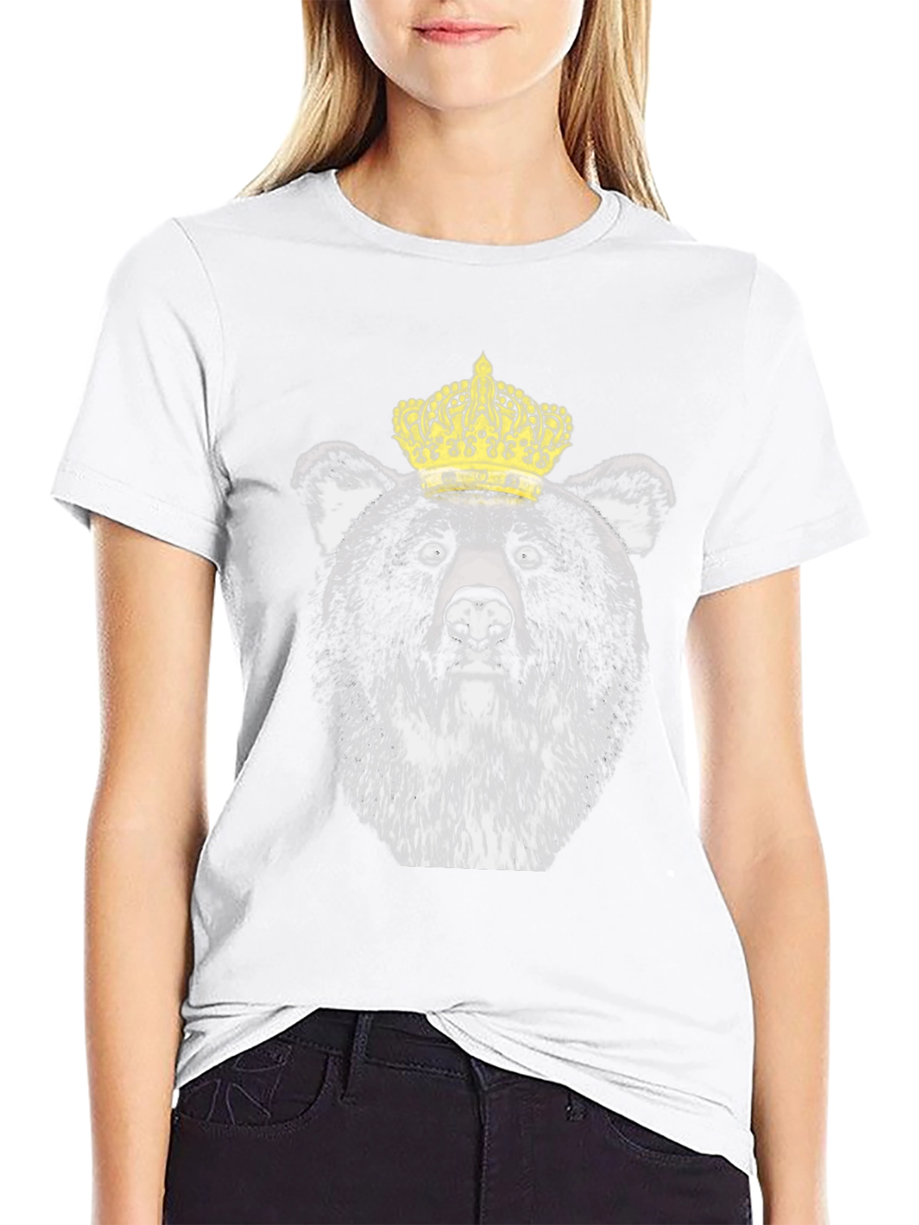 King Bear Graphic T-Shirt - Black