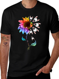 Bull Terrier Sunflower Graphic Tee