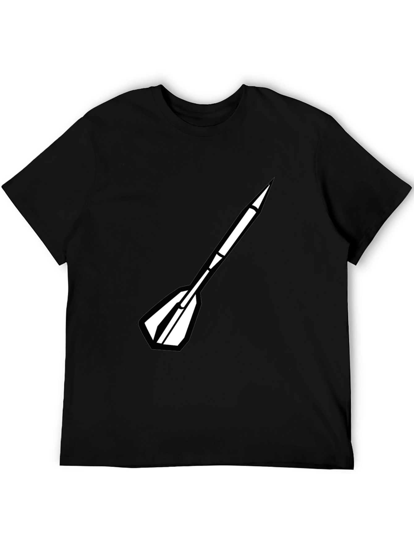 Dart Arrow Graphic Black T-Shirt