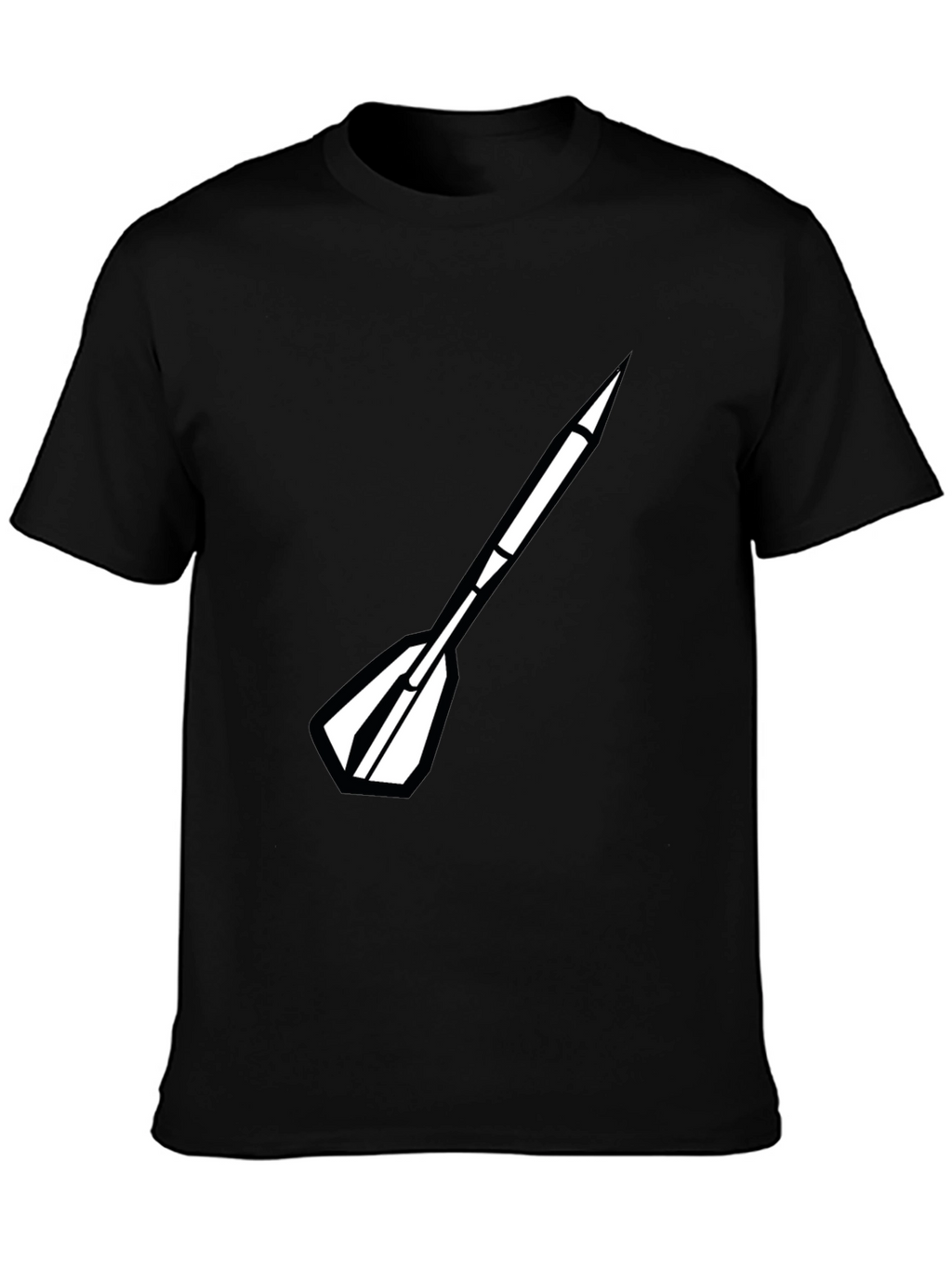 Dart Arrow Graphic Black T-Shirt