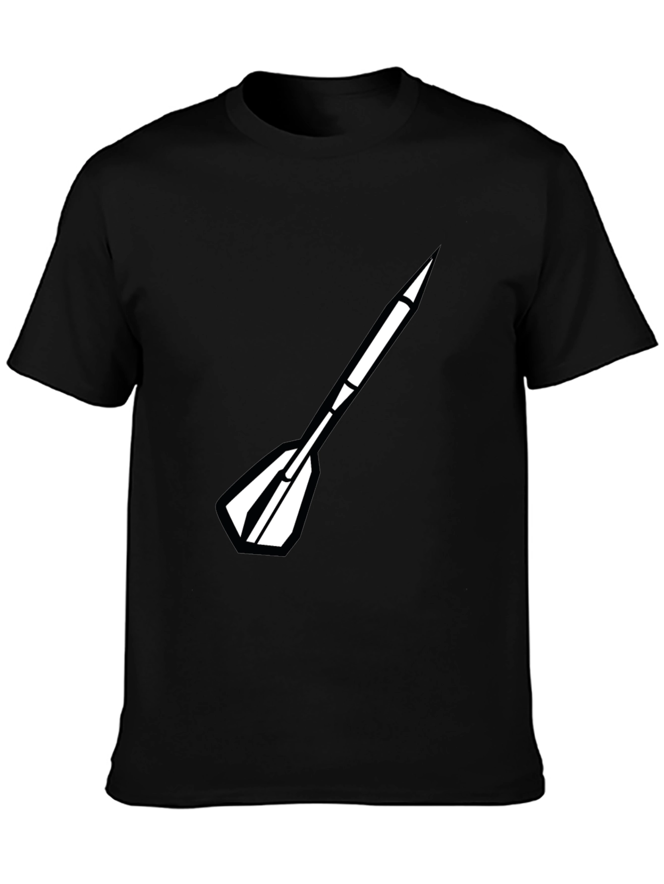 Dart Arrow Graphic Black T-Shirt