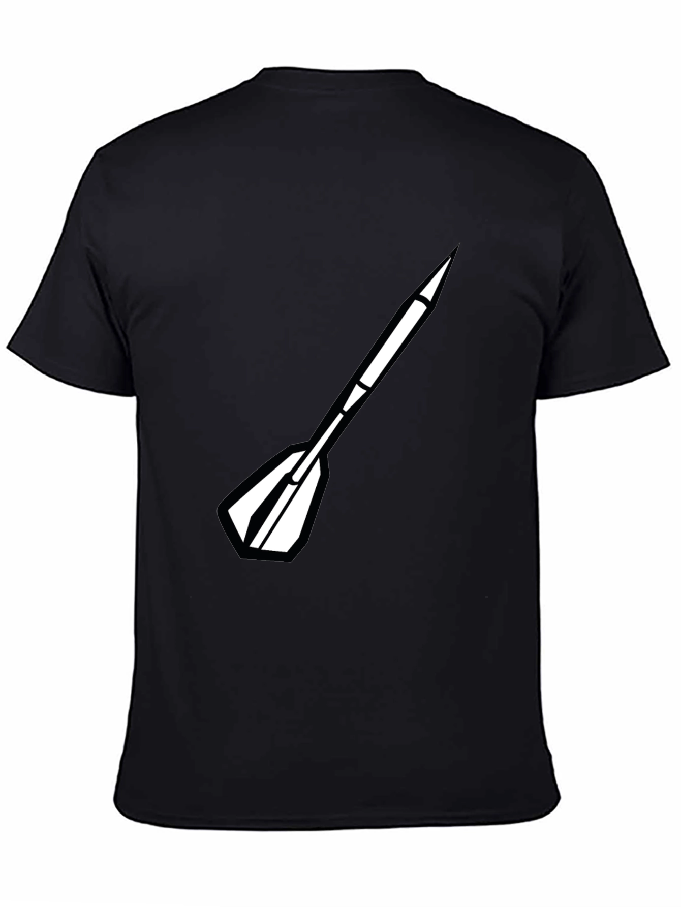 Dart Arrow Graphic Black T-Shirt