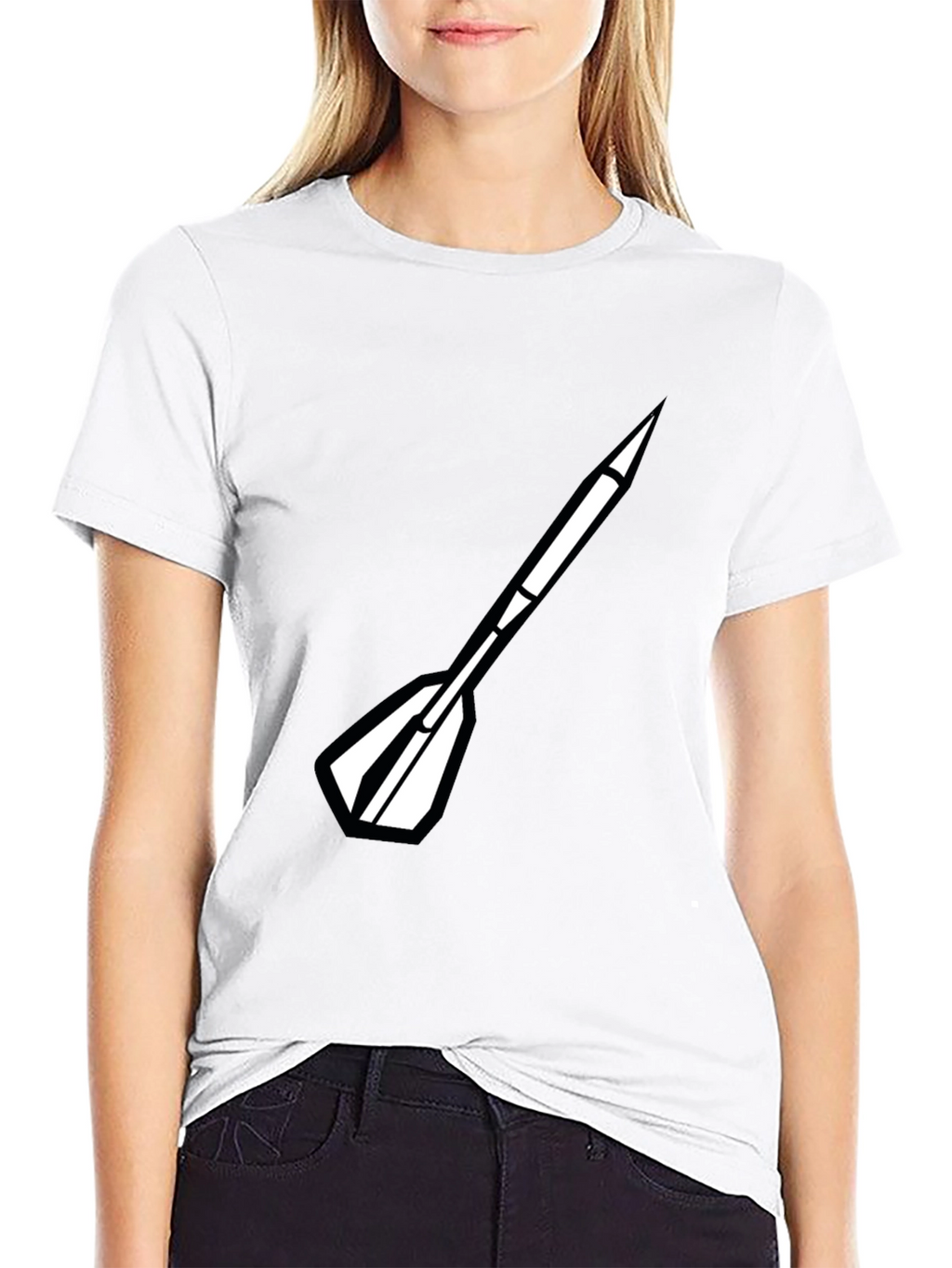 Dart Arrow Graphic Black T-Shirt