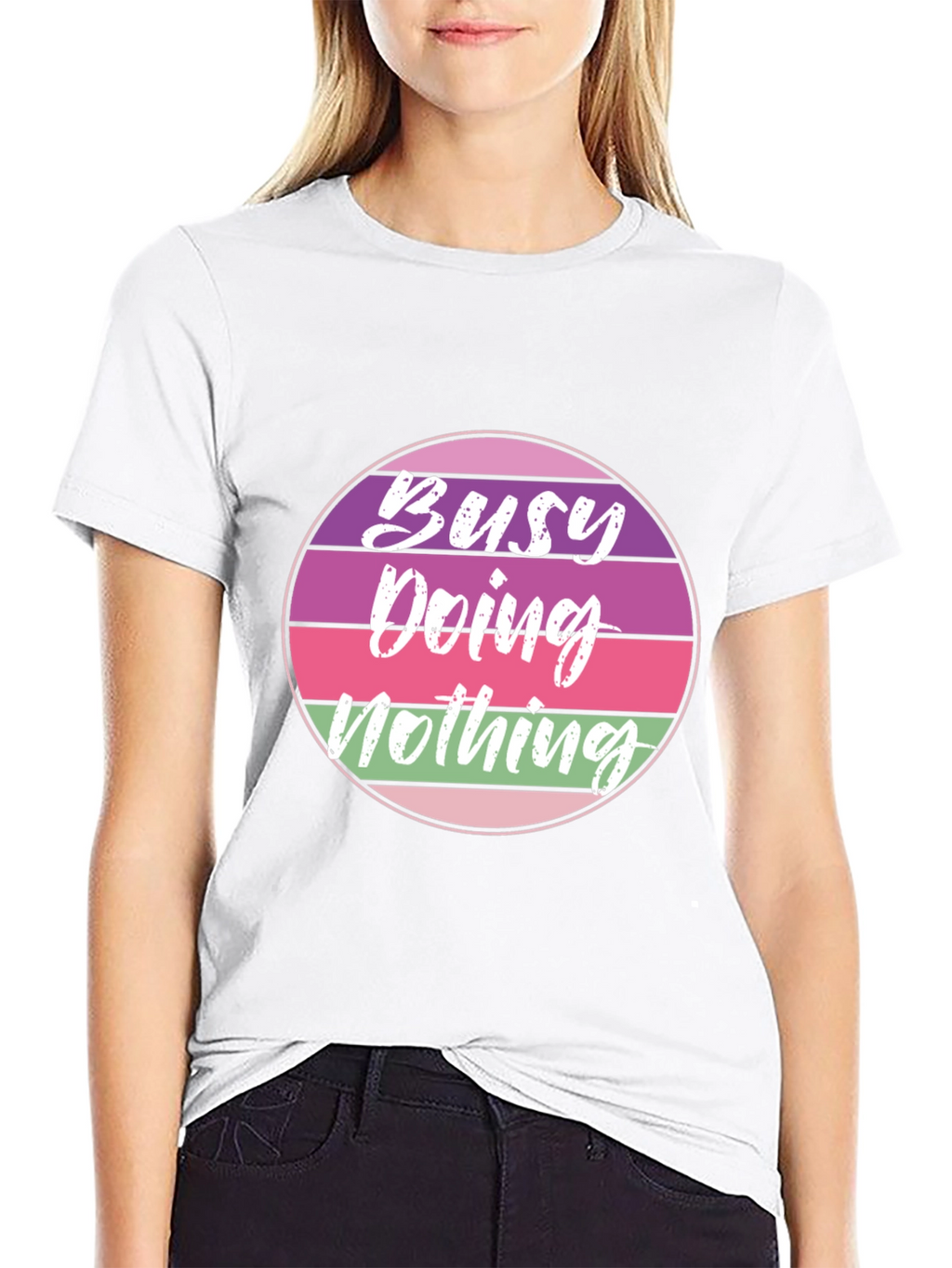 Busy Doing Nothing Retro T-Shirt