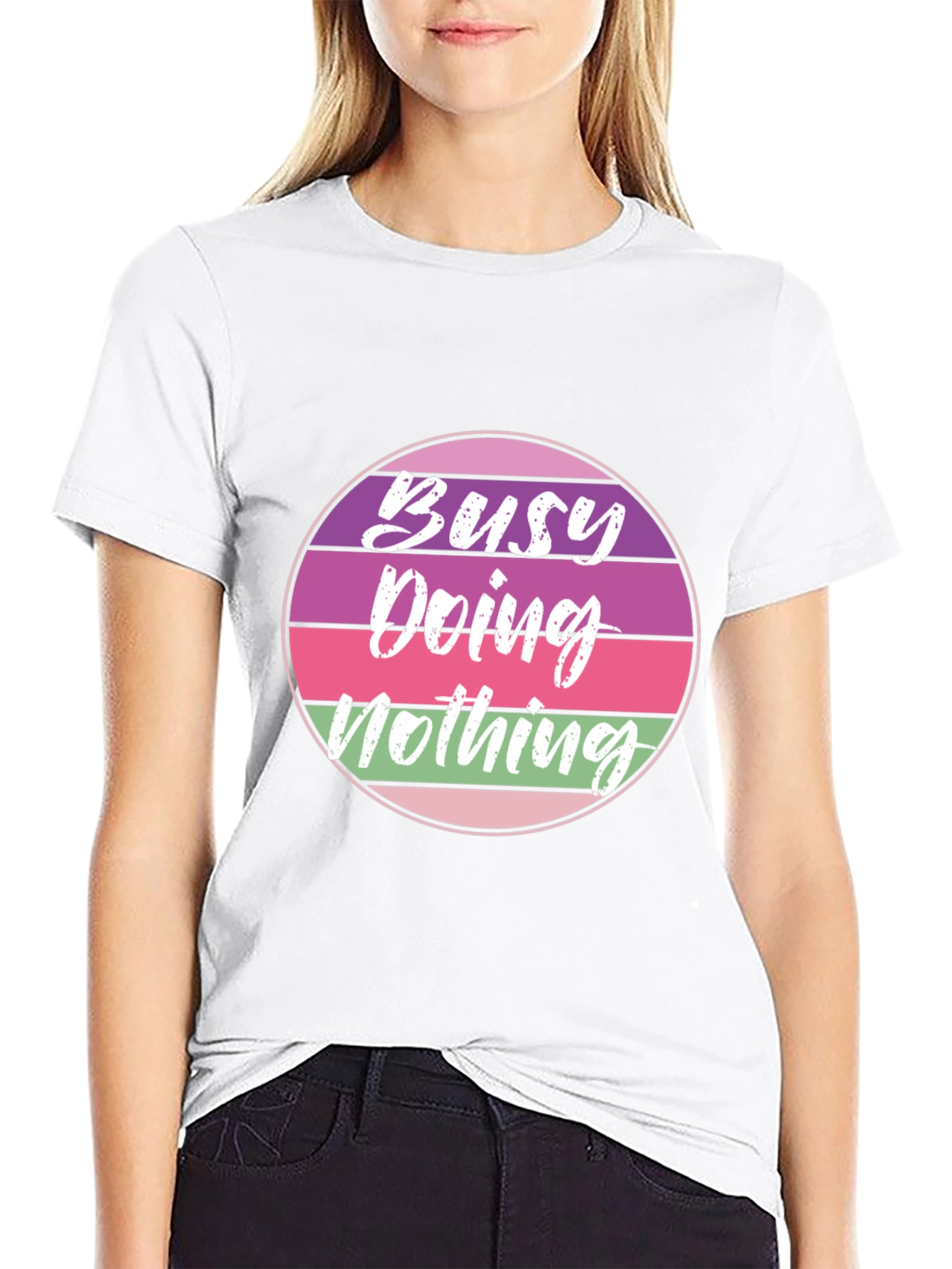 Busy Doing Nothing Retro T-Shirt