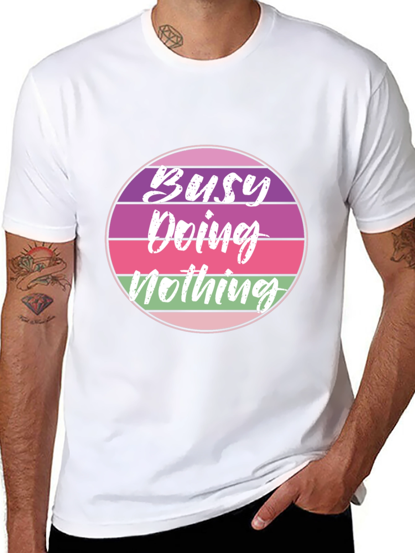 Busy Doing Nothing Retro T-Shirt