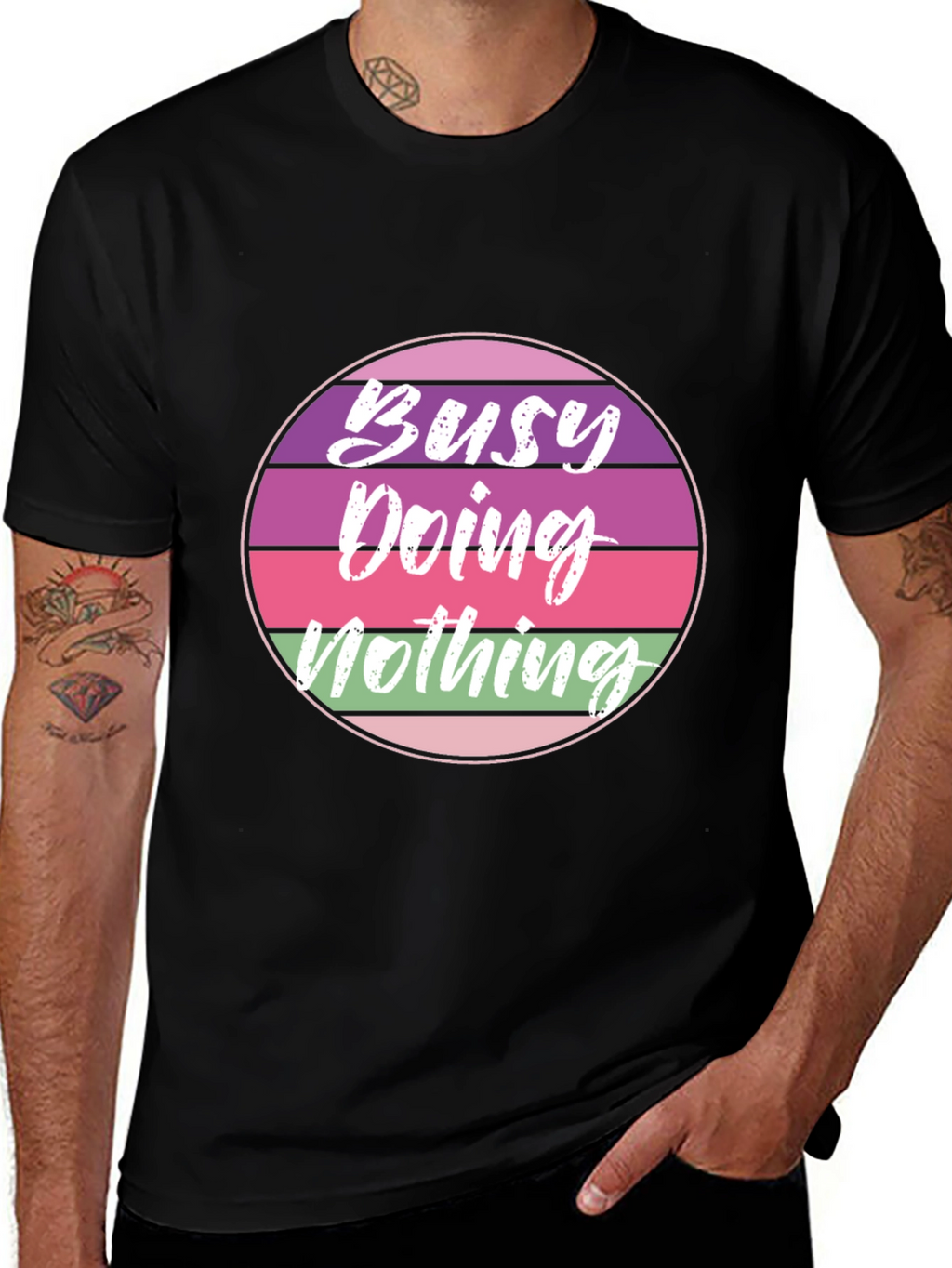 Busy Doing Nothing Retro T-Shirt
