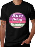 Busy Doing Nothing Retro T-Shirt