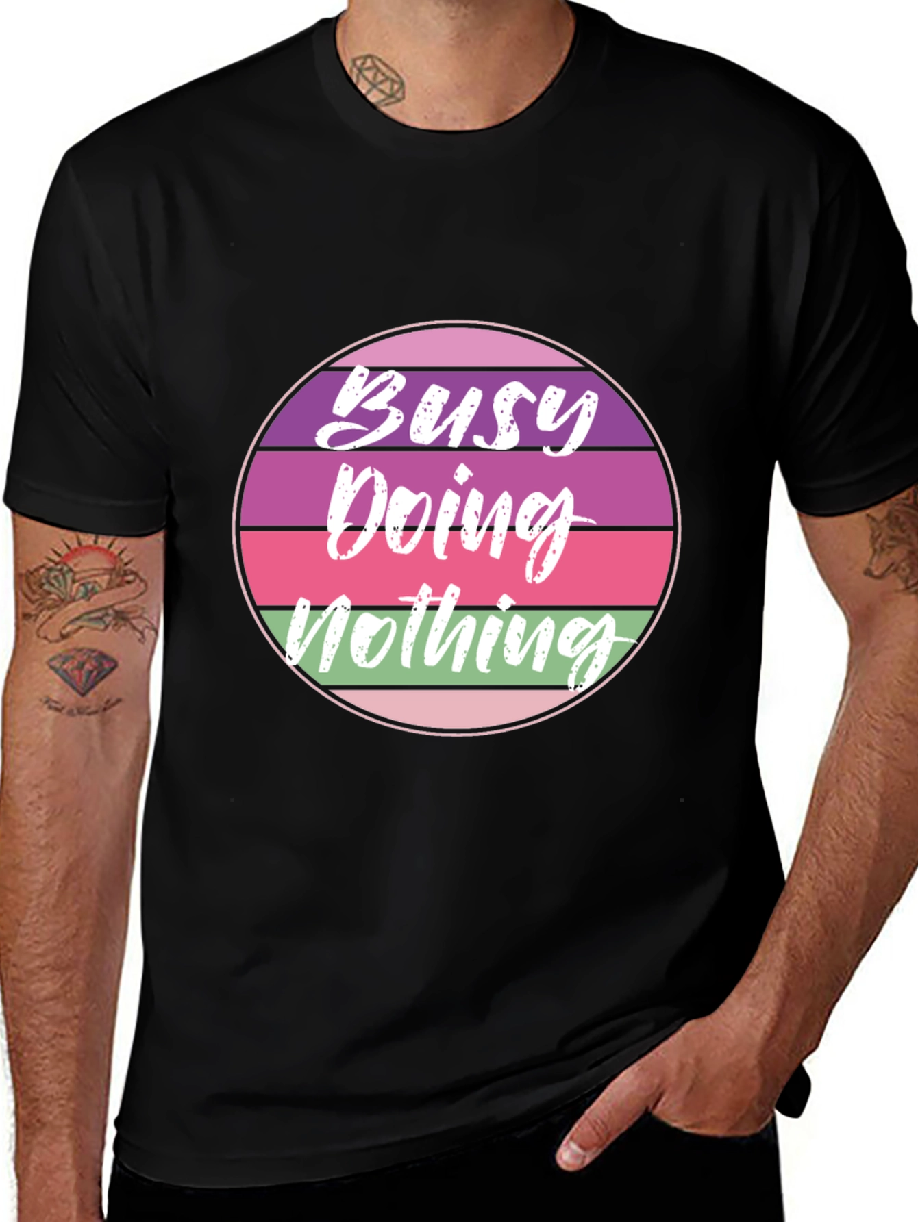 Busy Doing Nothing Retro T-Shirt