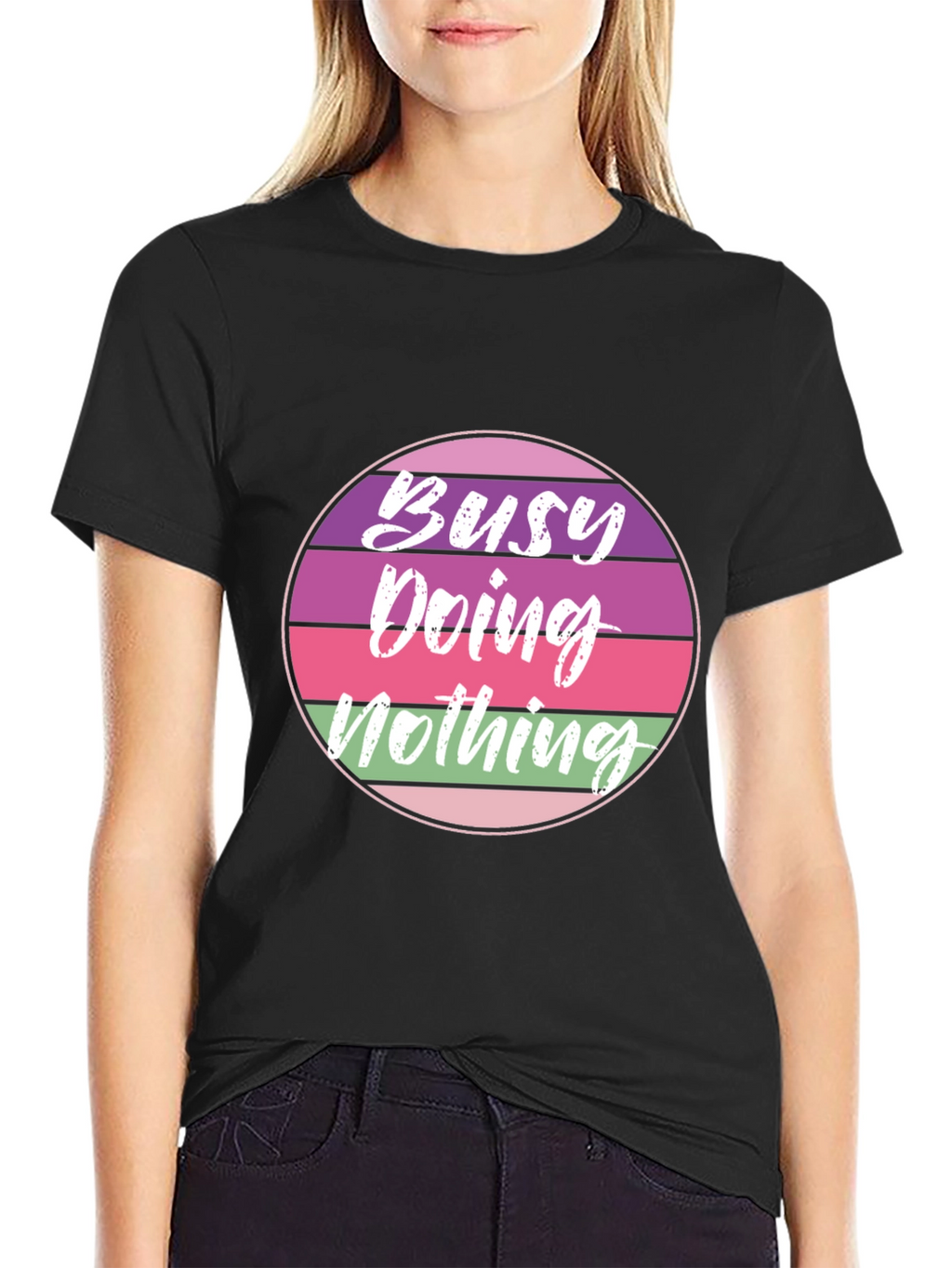 Busy Doing Nothing Retro T-Shirt