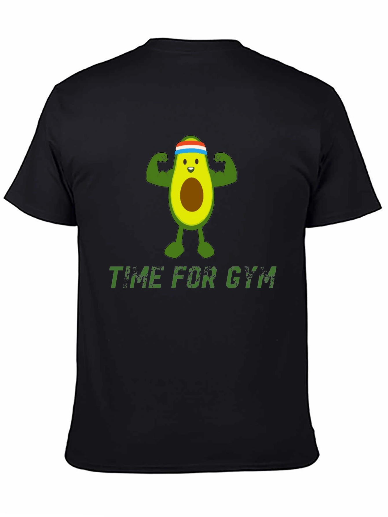 Funny Gym Avocado T-Shirt - Time For Gym