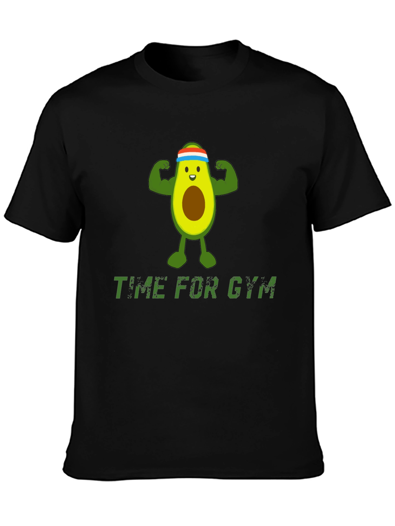 Funny Gym Avocado T-Shirt - Time For Gym