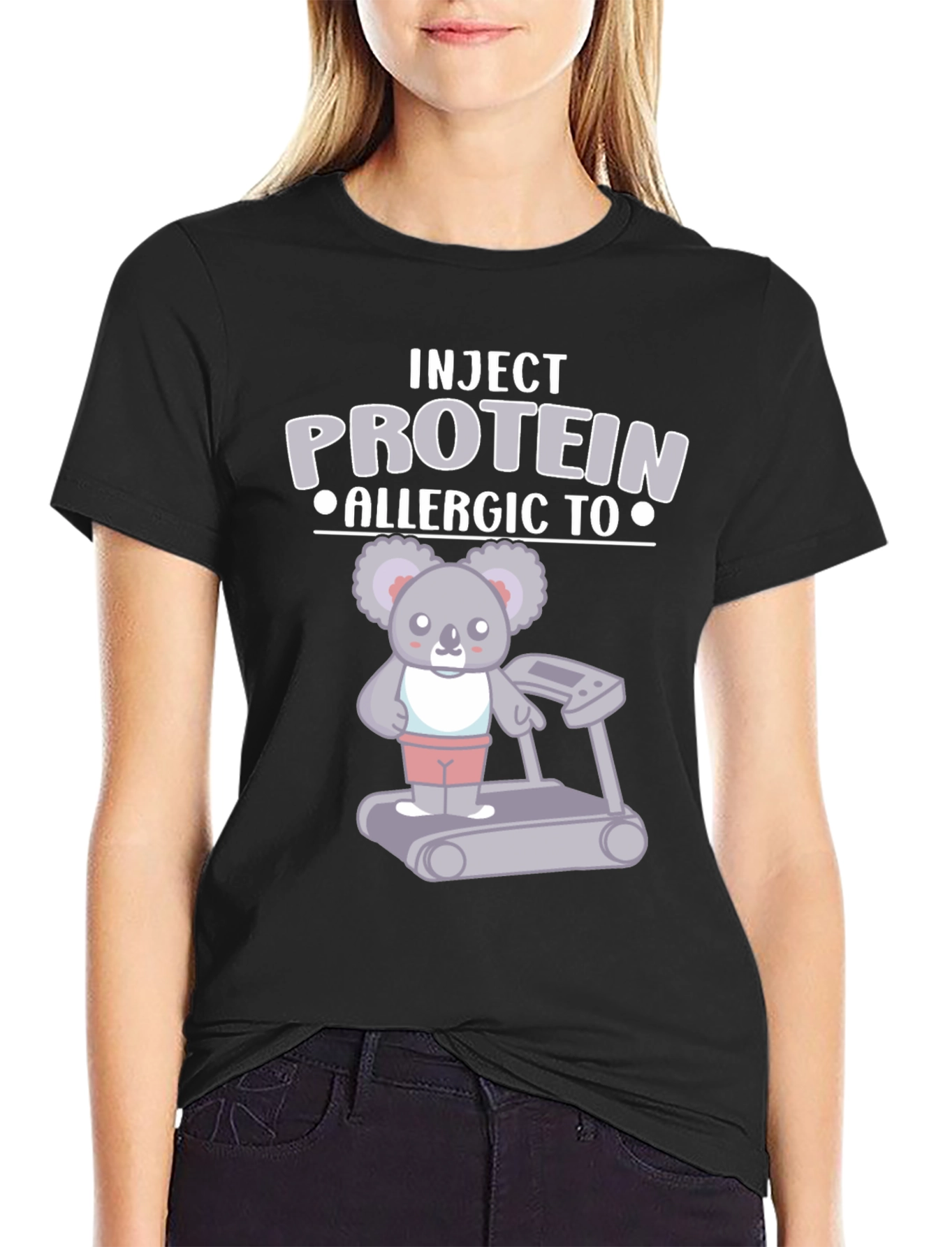 Inject Protein Allergic To Koala Bear Gym T-Shirt