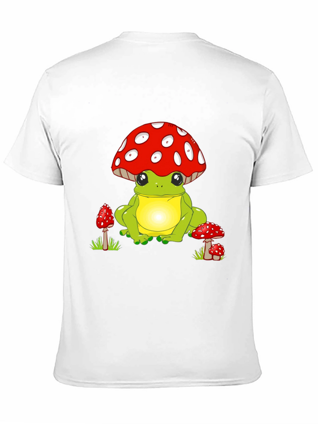 Cute Frog with Mushroom Hat Graphic T-Shirt