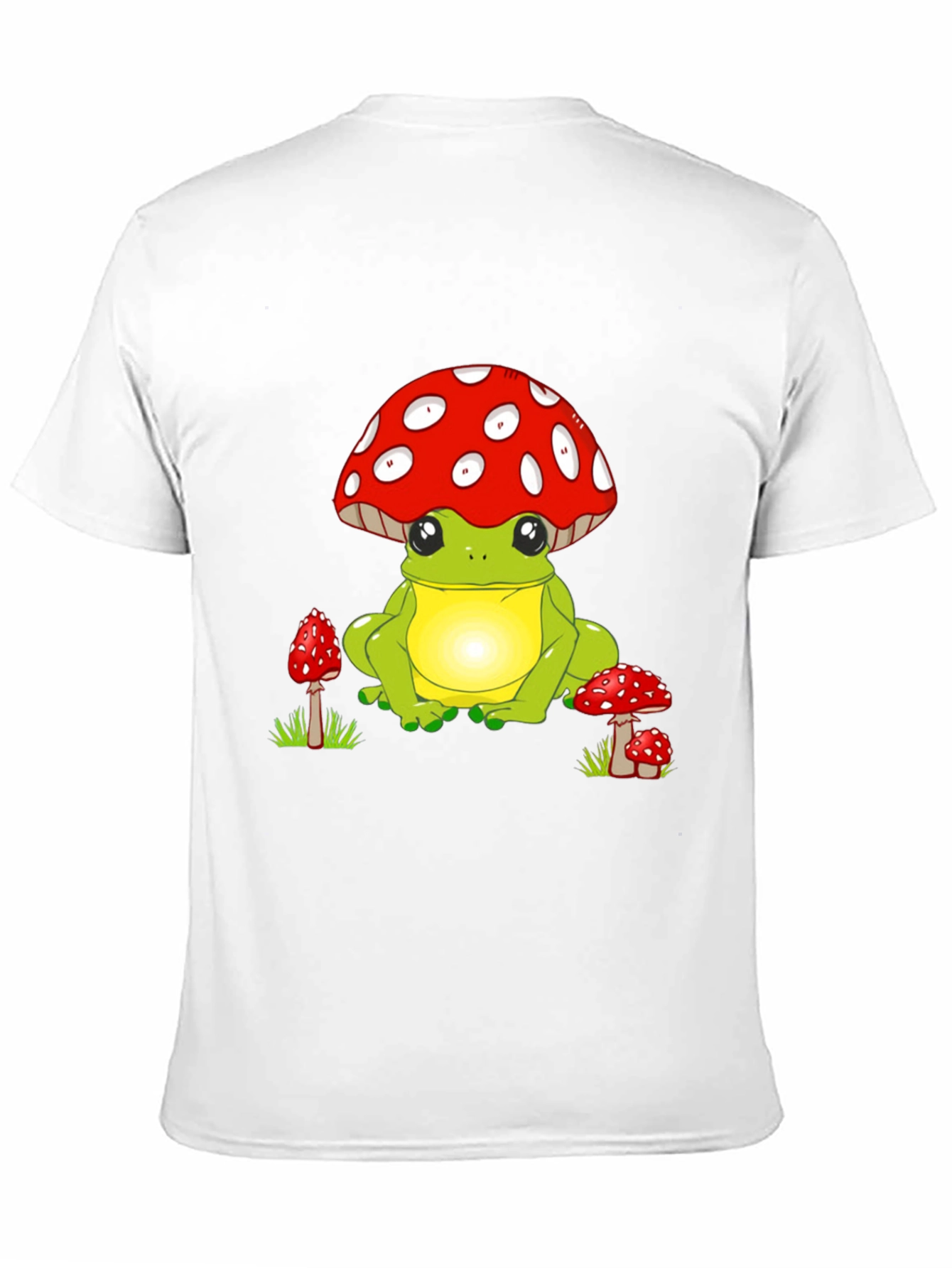 Cute Frog with Mushroom Hat Graphic T-Shirt