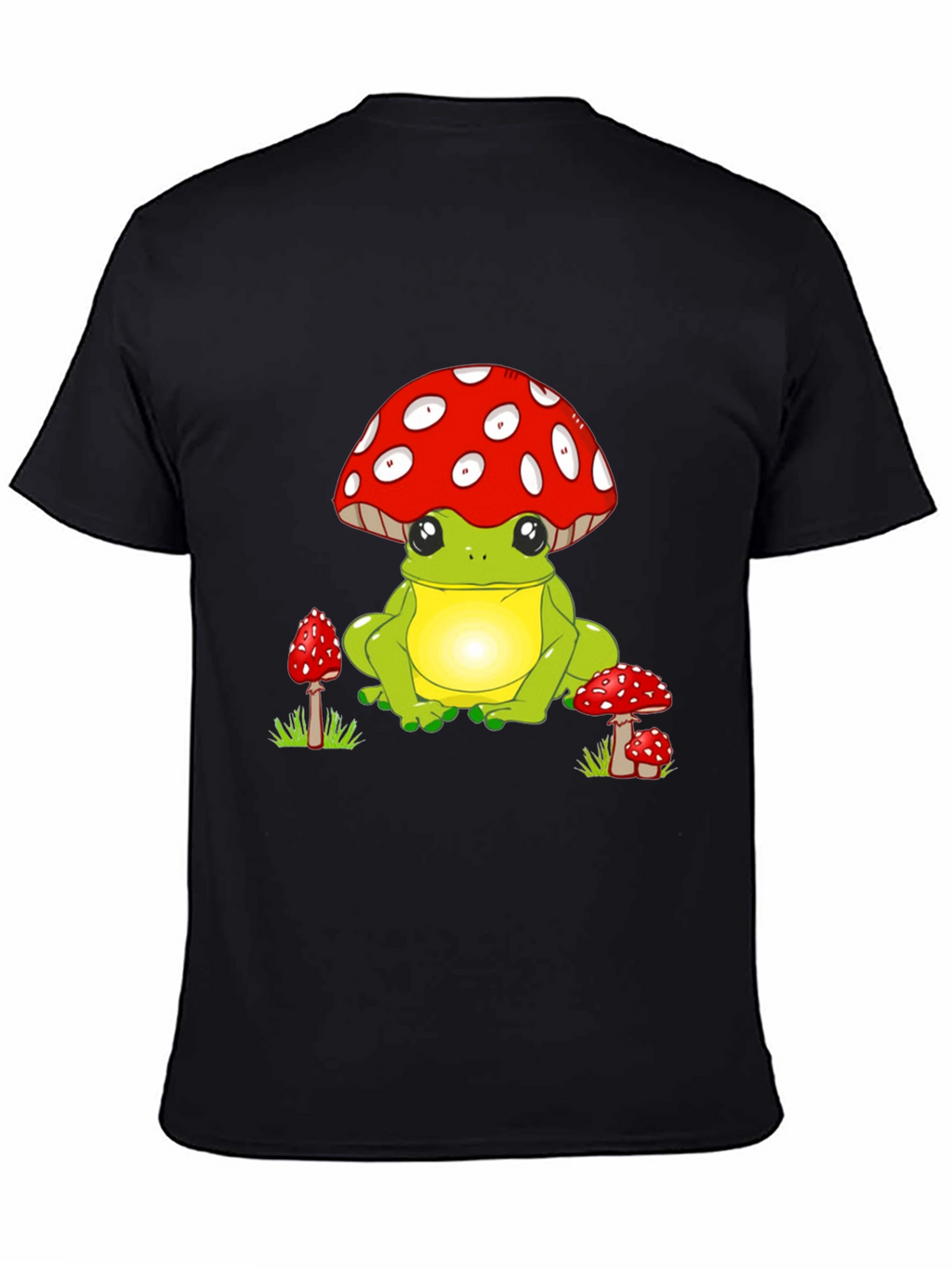 Cute Frog with Mushroom Hat Graphic T-Shirt