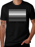 Gray Pride T-Shirt - Subtle LGBTQ+ Pride