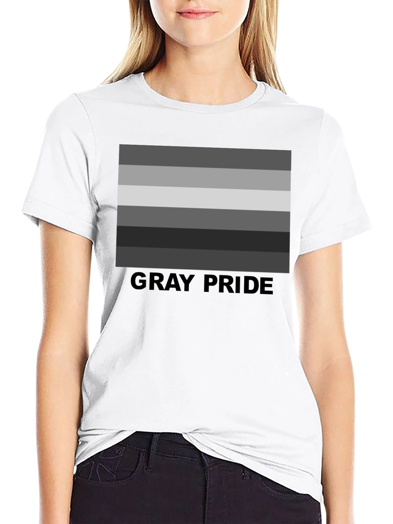 Gray Pride T-Shirt - Subtle LGBTQ+ Pride