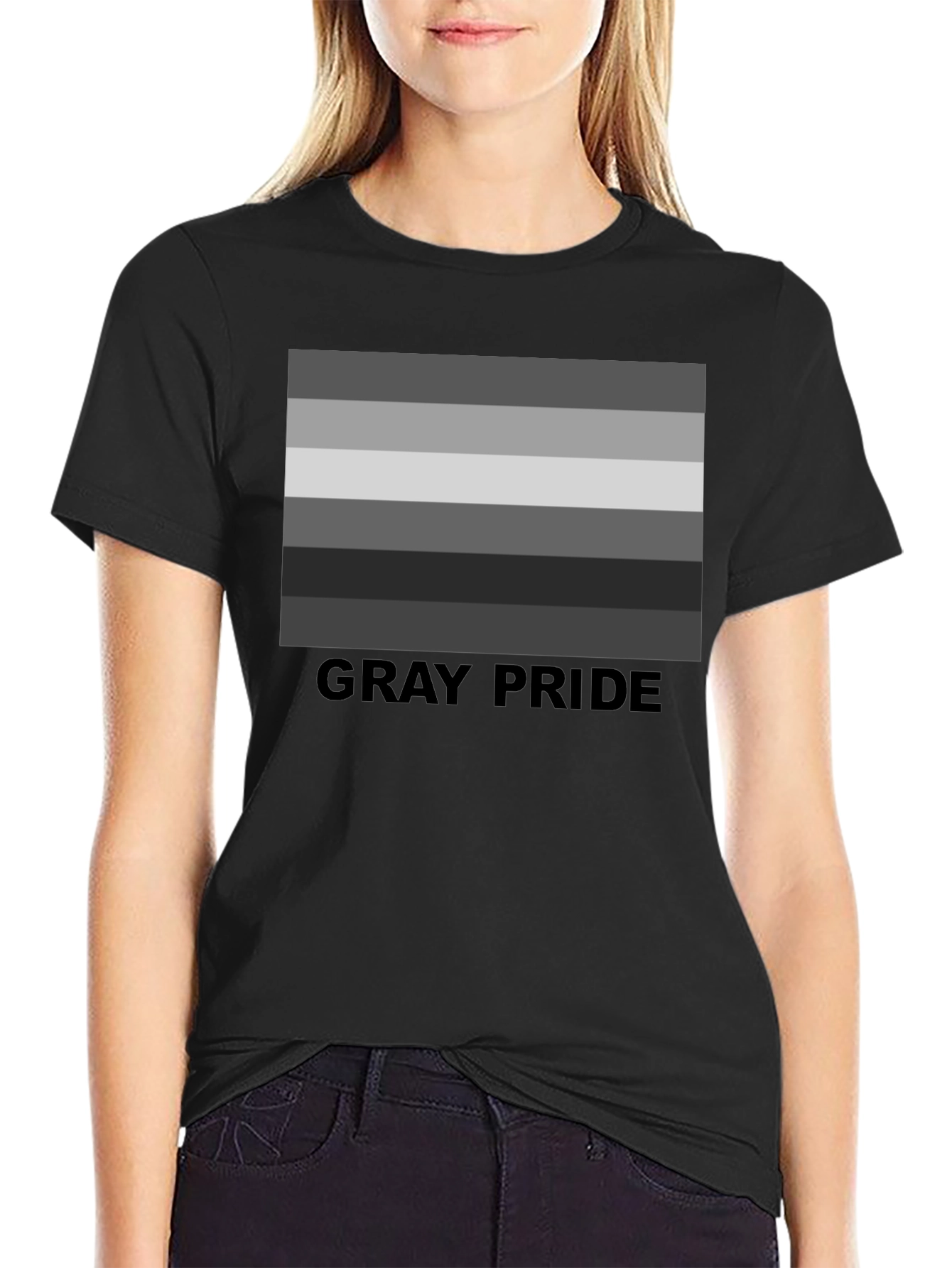 Gray Pride T-Shirt - Subtle LGBTQ+ Pride