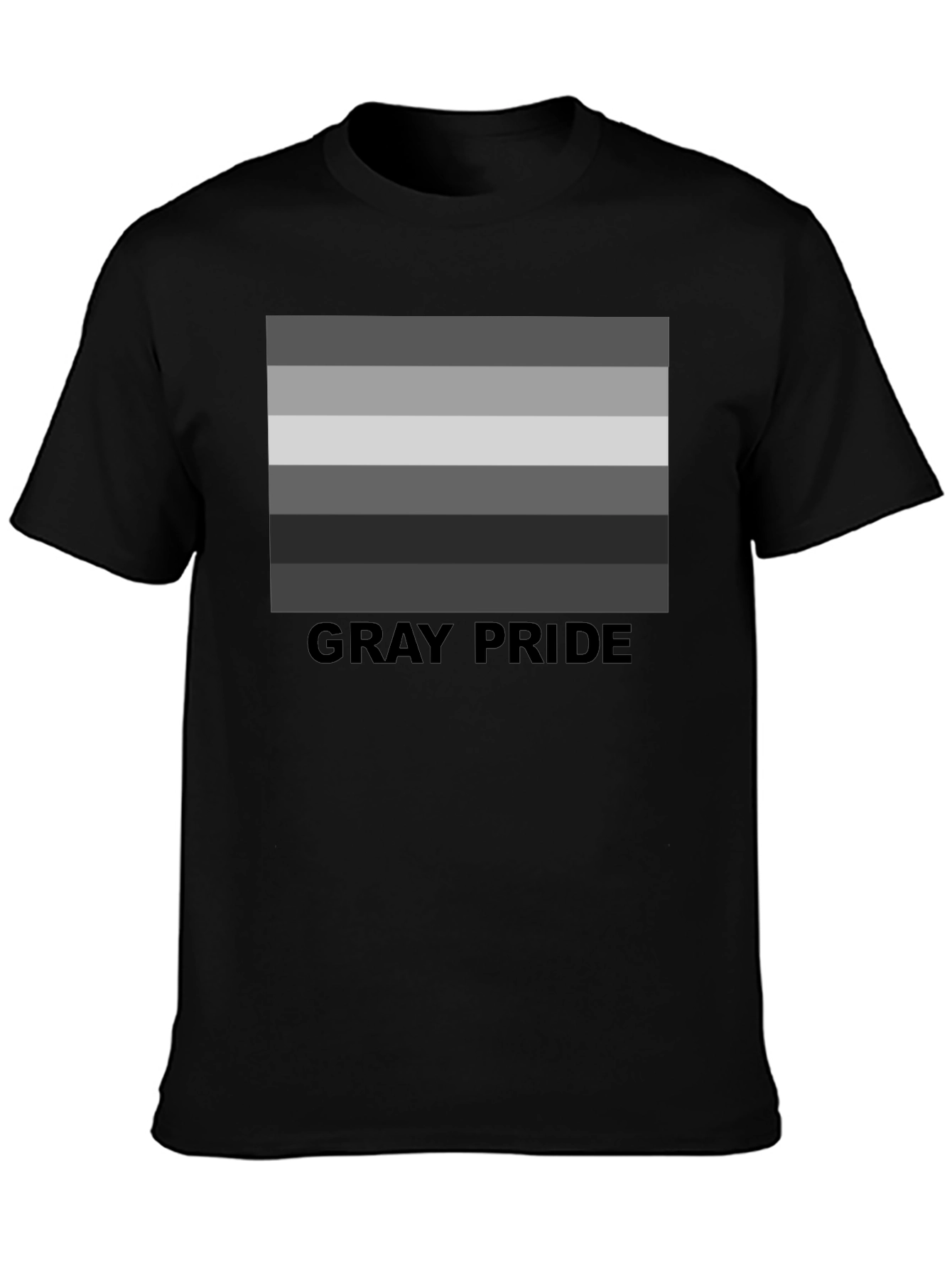 Gray Pride T-Shirt - Subtle LGBTQ+ Pride