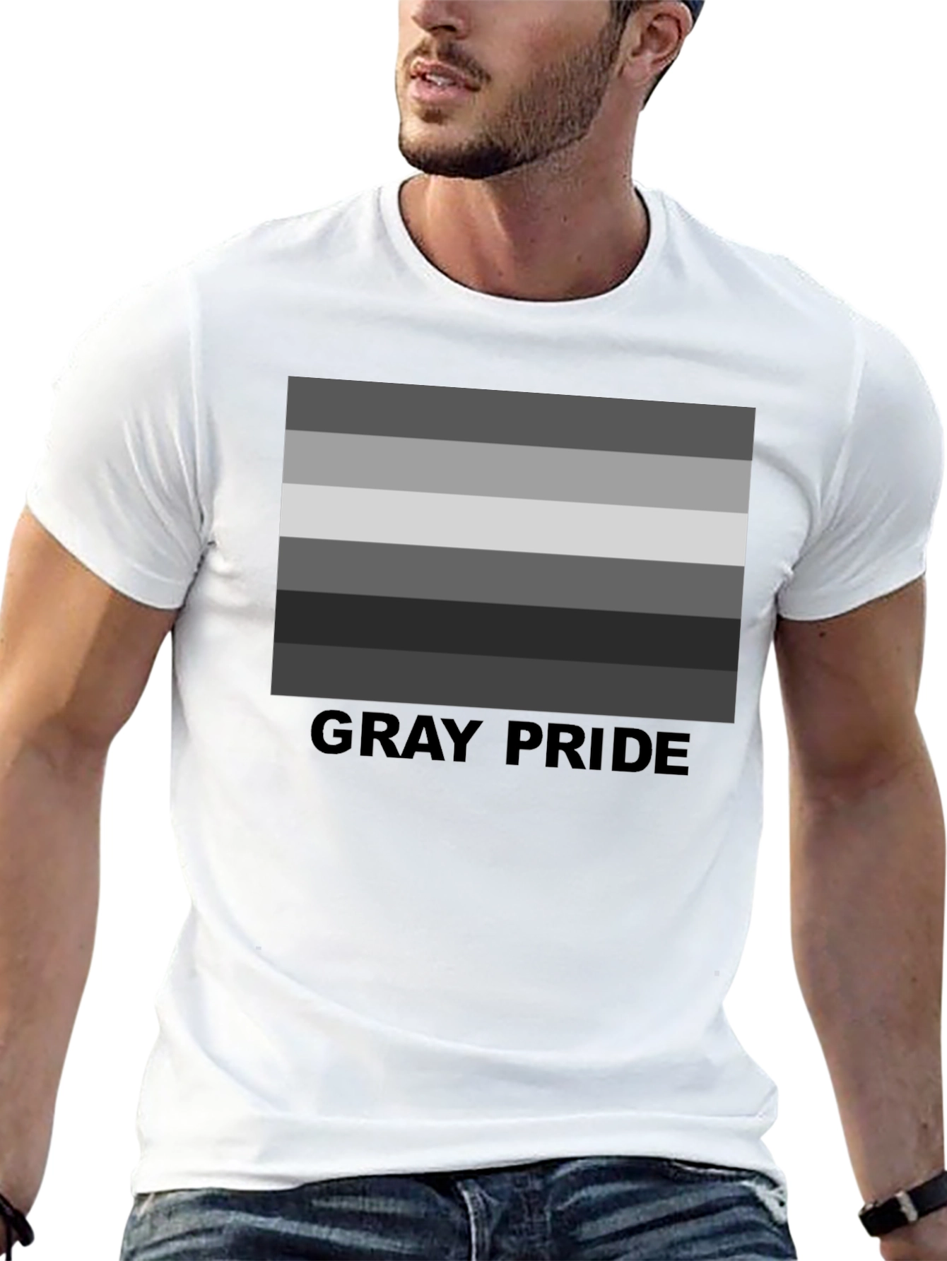 Gray Pride T-Shirt - Subtle LGBTQ+ Pride