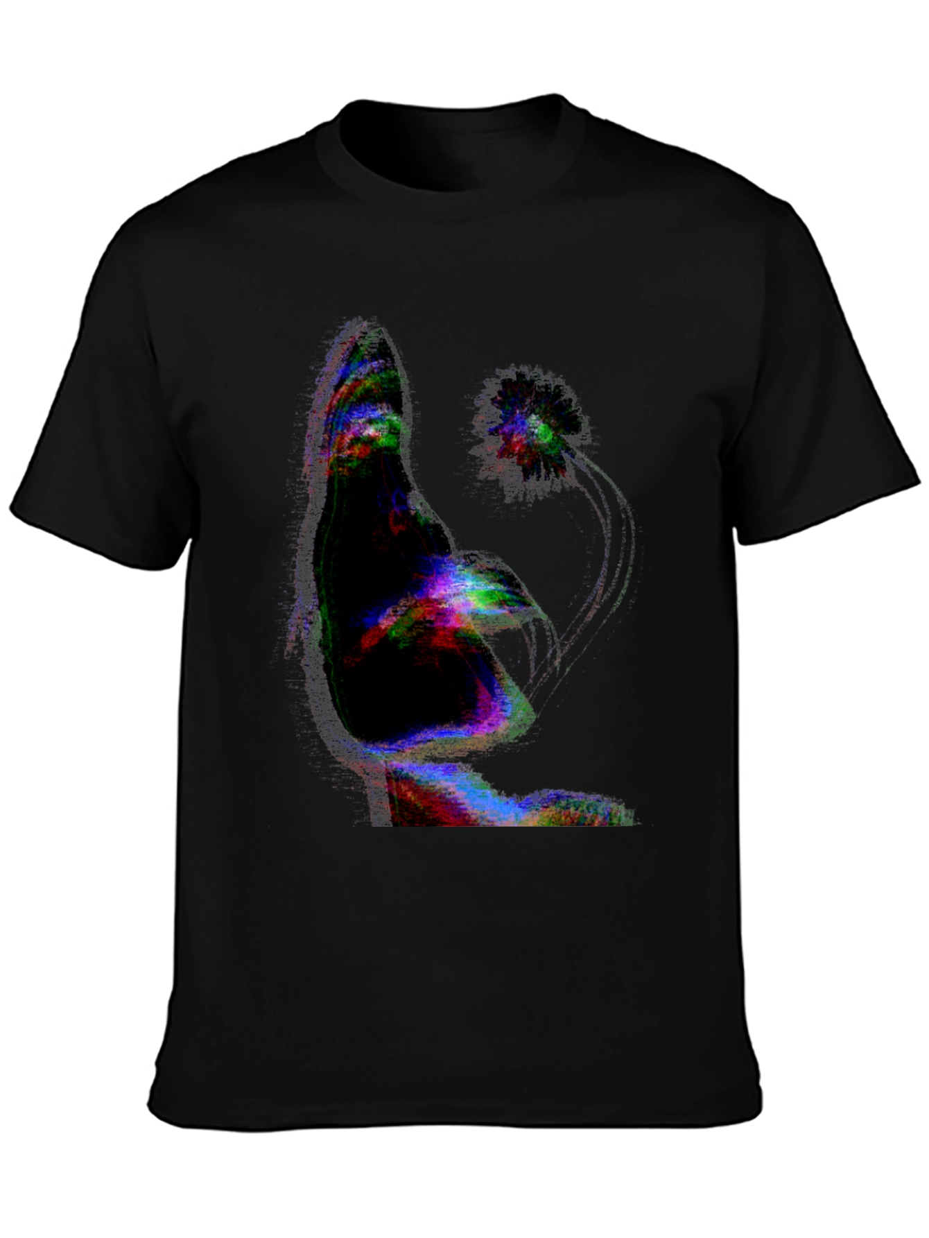 Glitch Art Graphic Tee - Unique Streetwear Style